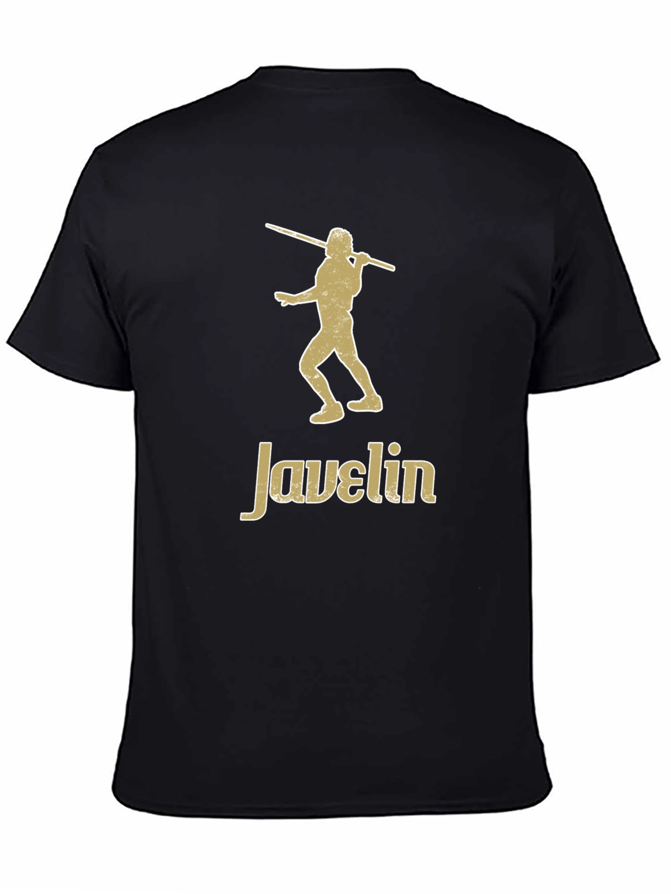 Camiseta Negra Javelin - Diseño Atlético