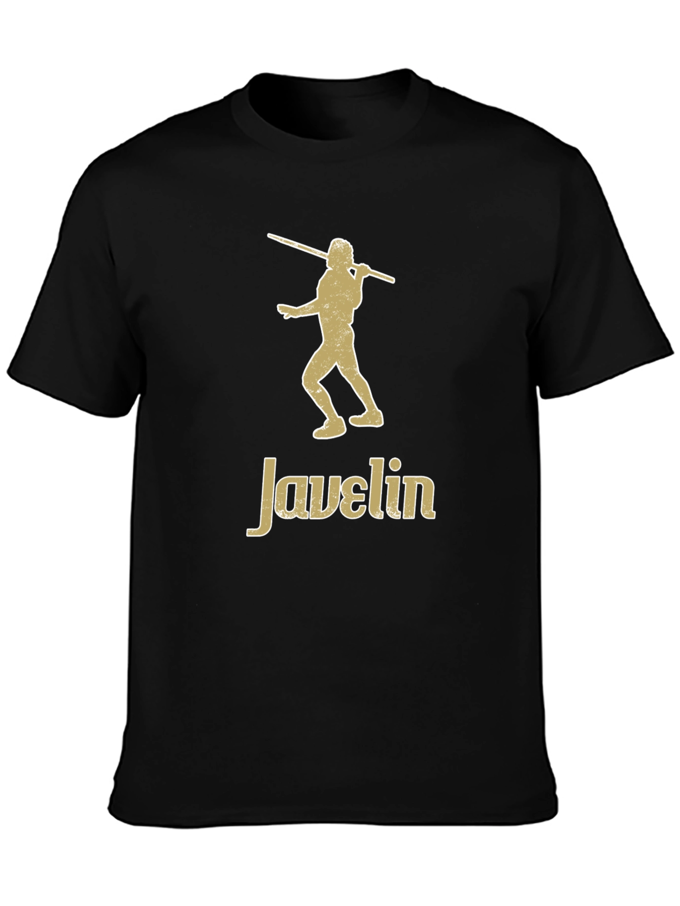 Camiseta Negra Javelin - Diseño Atlético