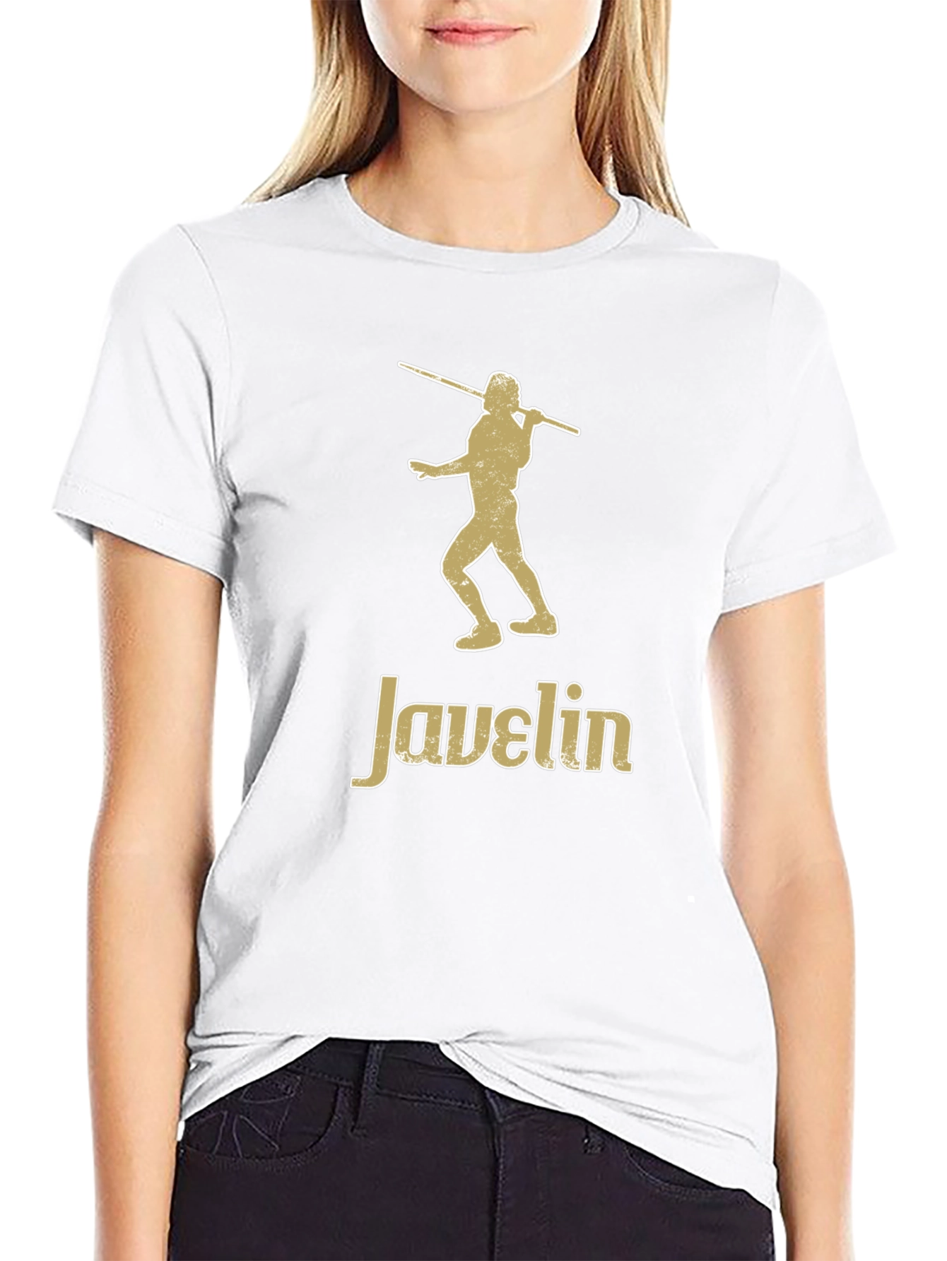 Camiseta Negra Javelin - Diseño Atlético