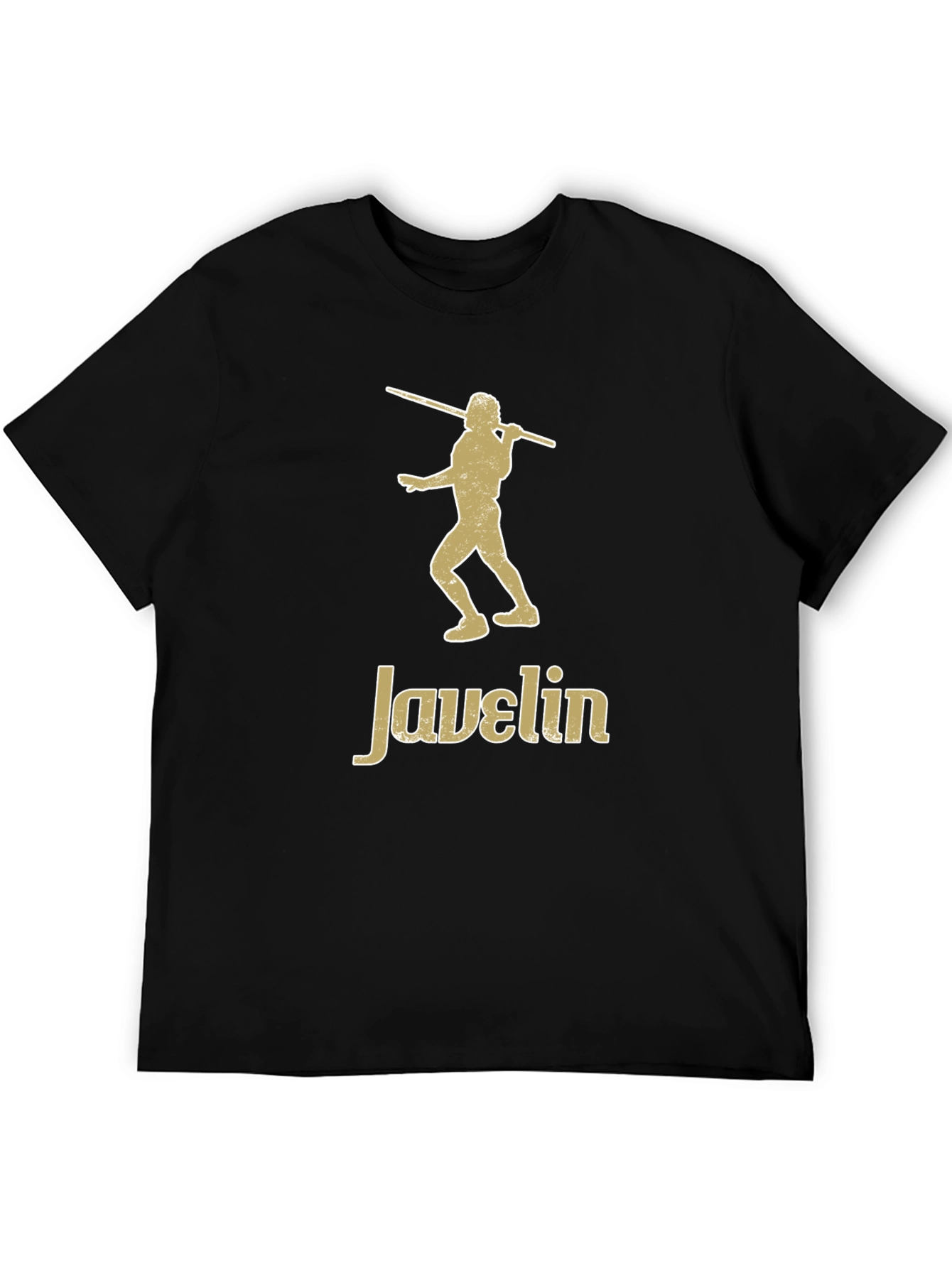 Camiseta Negra Javelin - Diseño Atlético