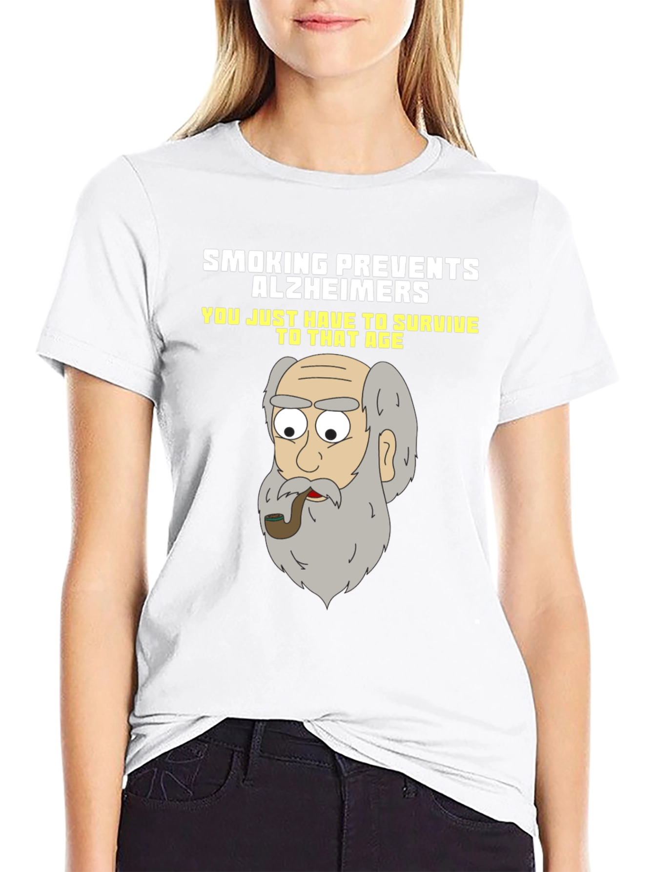 Camiseta Humorística Fumar Previene el Alzheimer