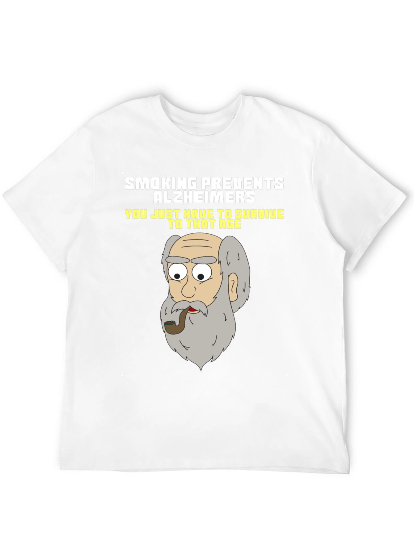 Camiseta Humorística Fumar Previene el Alzheimer