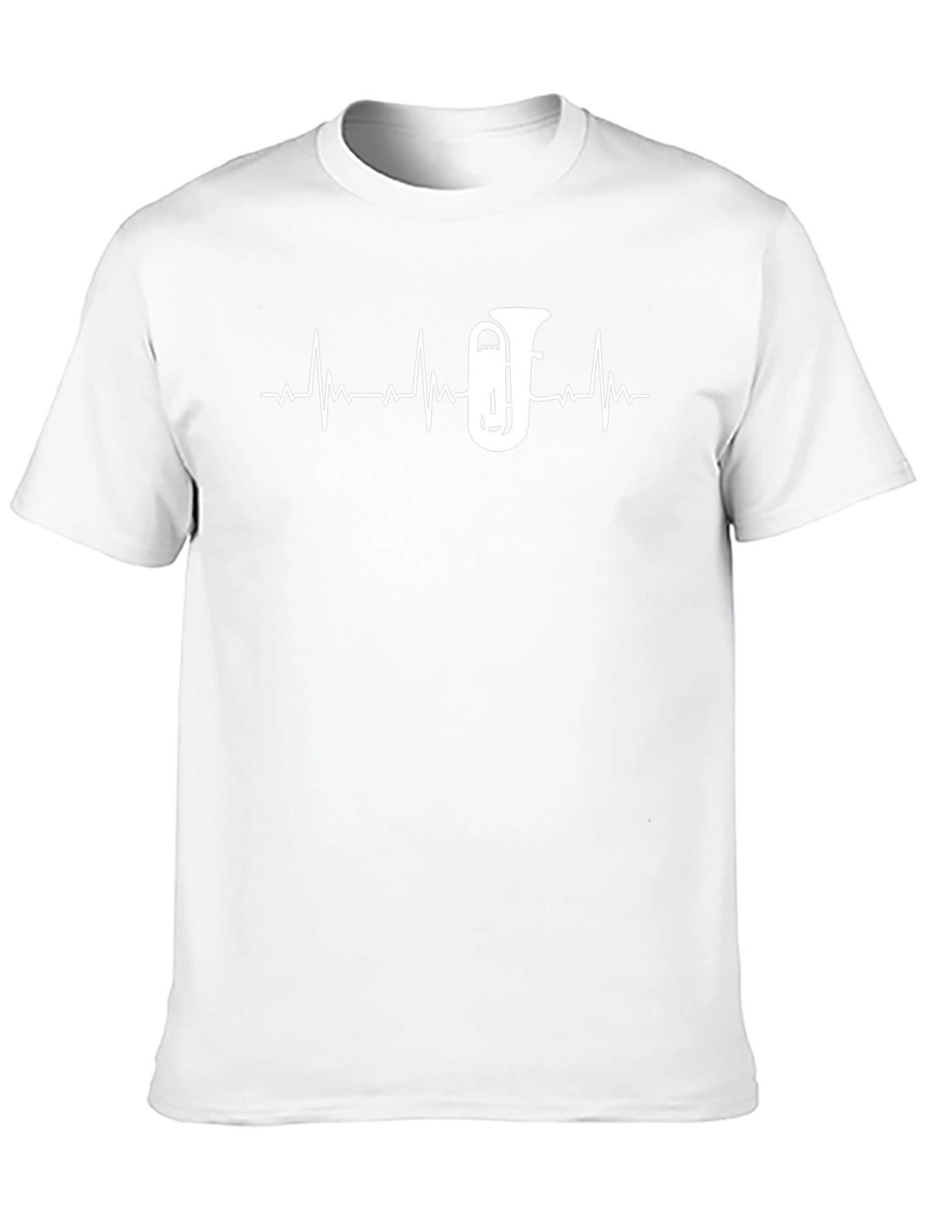 Camiseta Negra Latido Tuba - Música