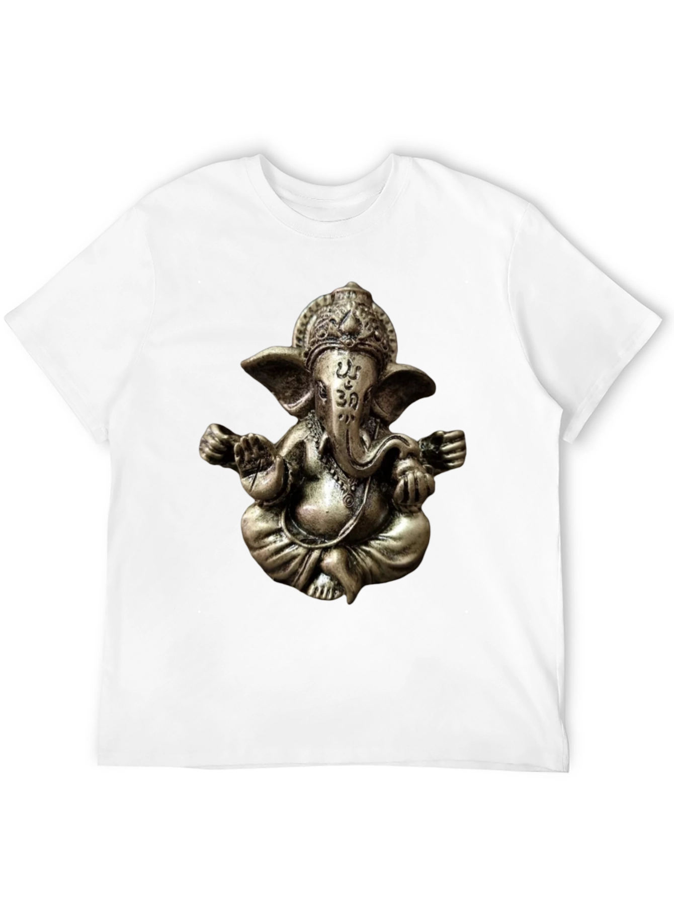 Camiseta Negra con Diseño de Ganesha en 3D