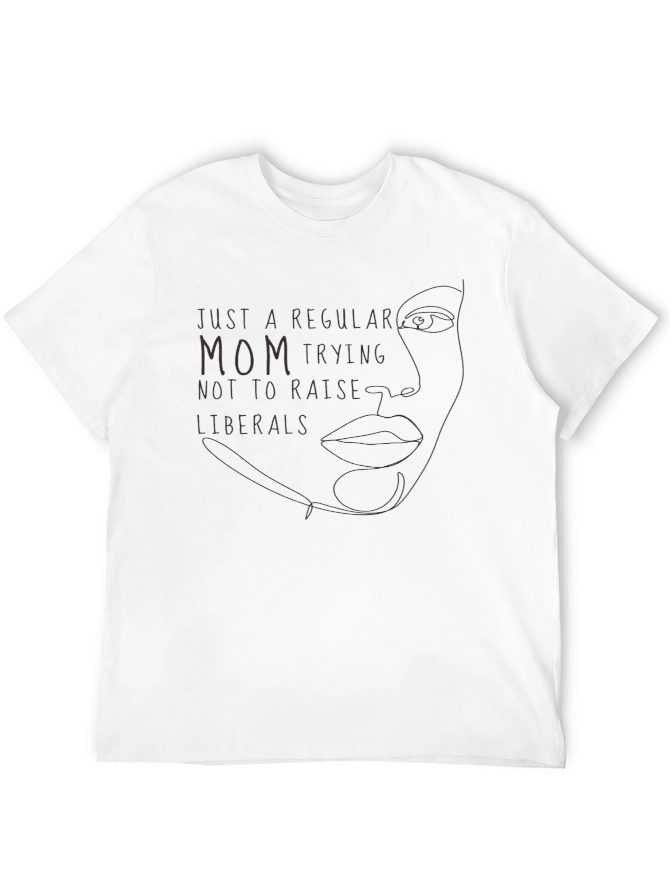 Camiseta Negra: Mamá Anti-Liberal