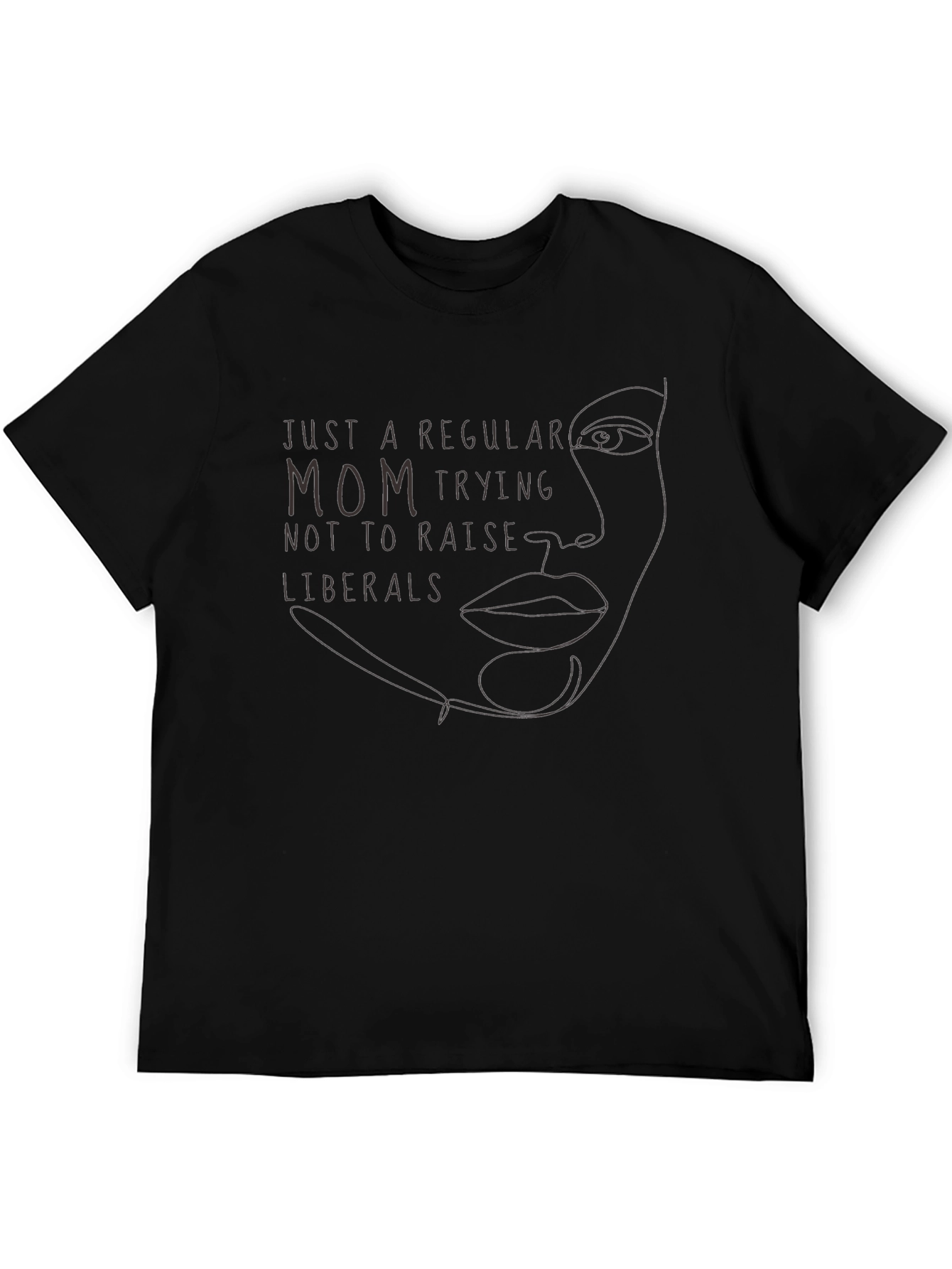 Camiseta Negra: Mamá Anti-Liberal