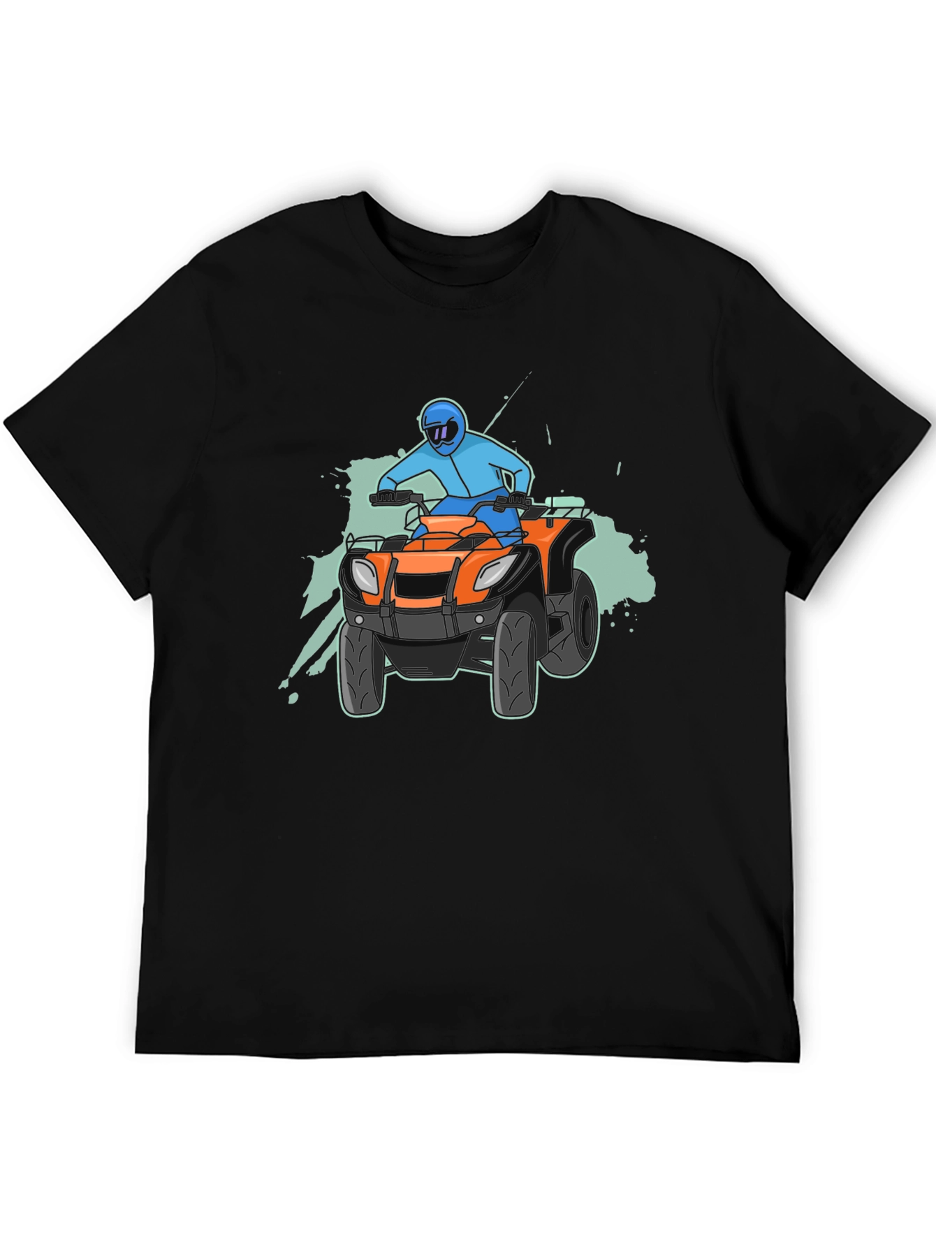 Camiseta Negra con Diseño de ATV
