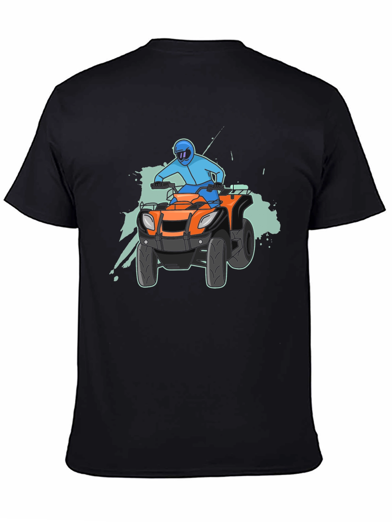 Camiseta Negra con Diseño de ATV