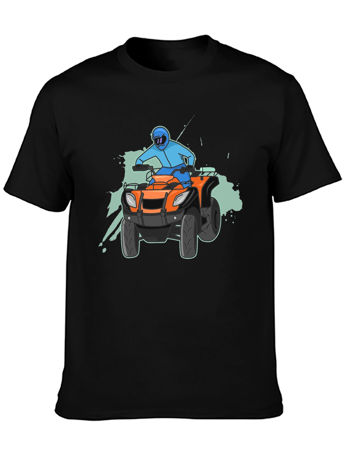 Camiseta Negra con Diseño de ATV