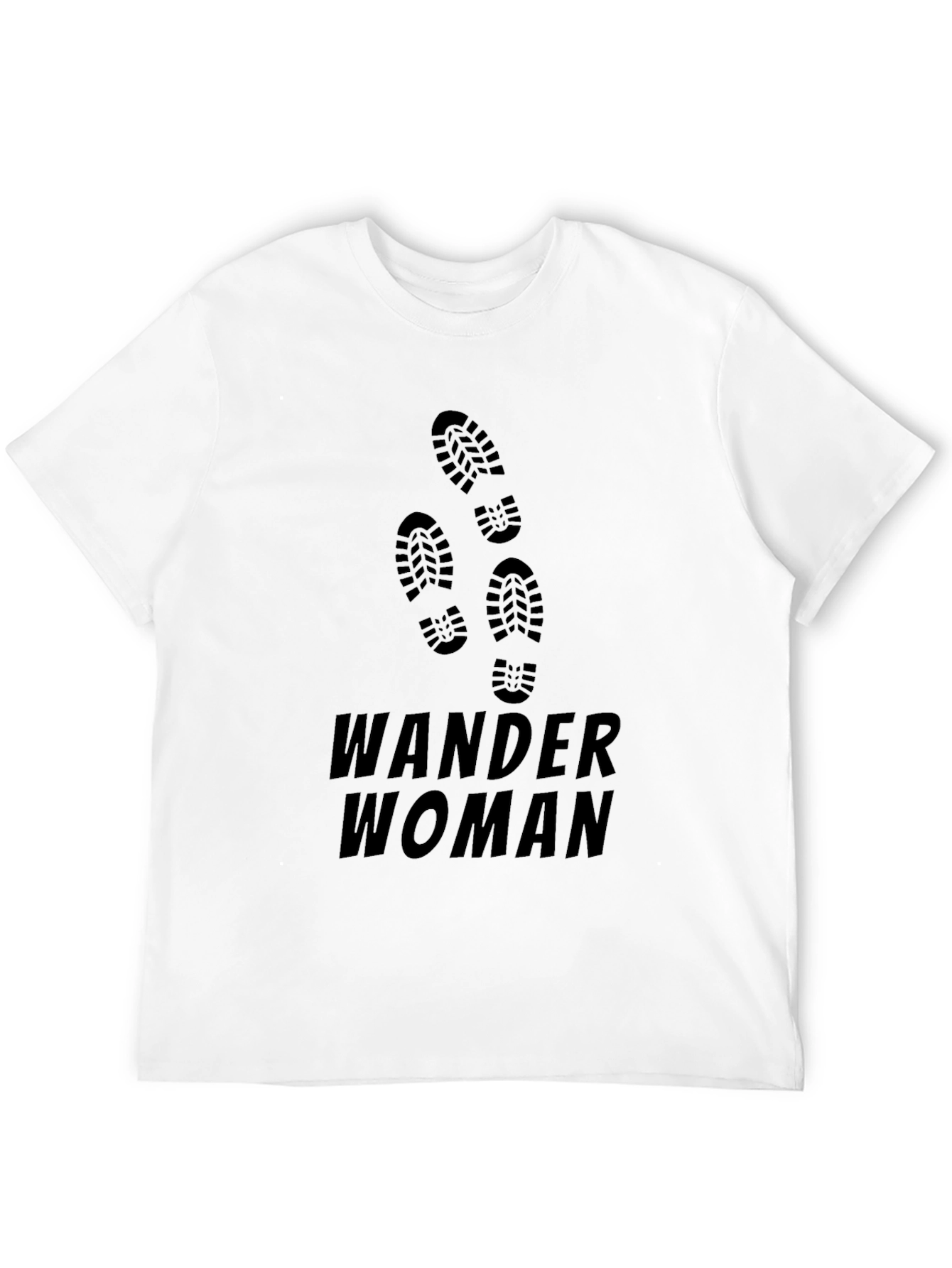 Camiseta Negra Mujer Viajera Wander Woman
