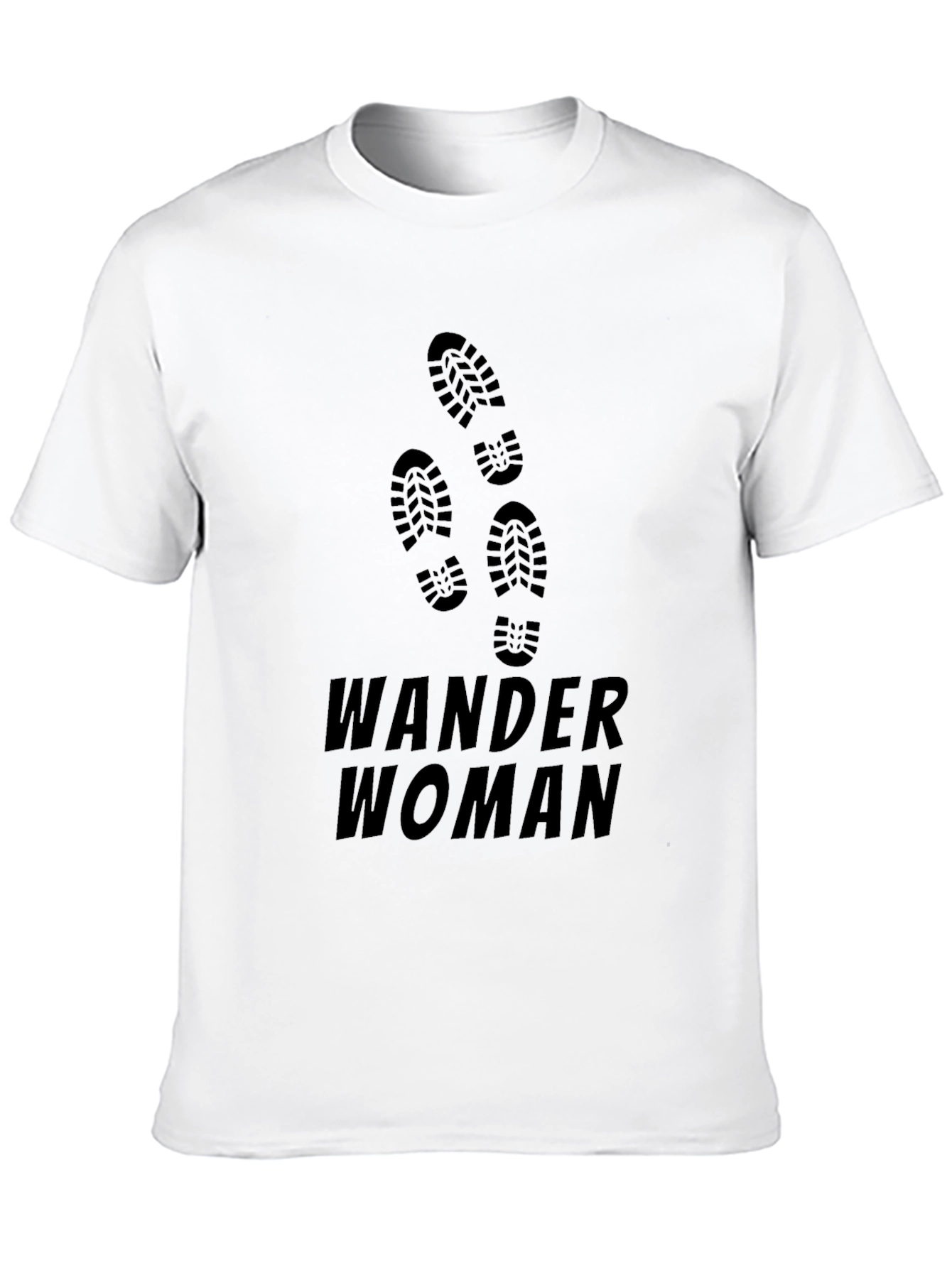 Camiseta Negra Mujer Viajera Wander Woman