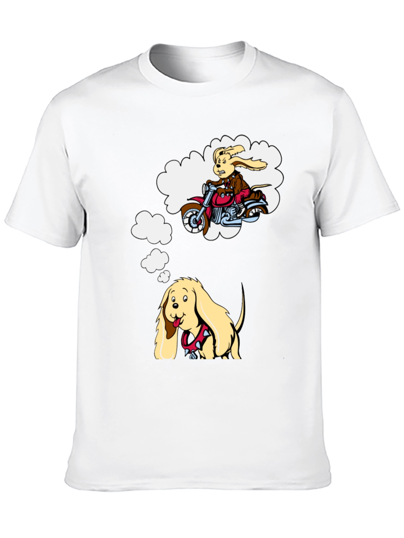 Camiseta Negra con Diseño de Perro Soñador