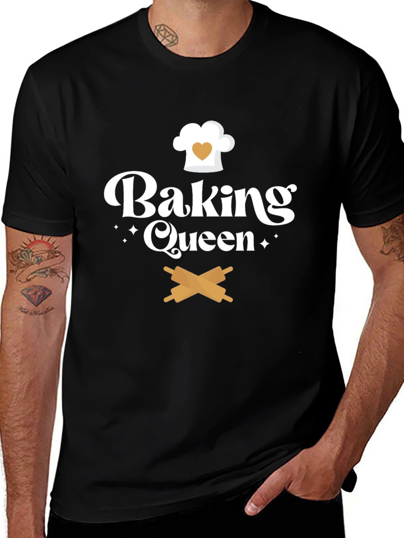 Camiseta Negra Baking Queen