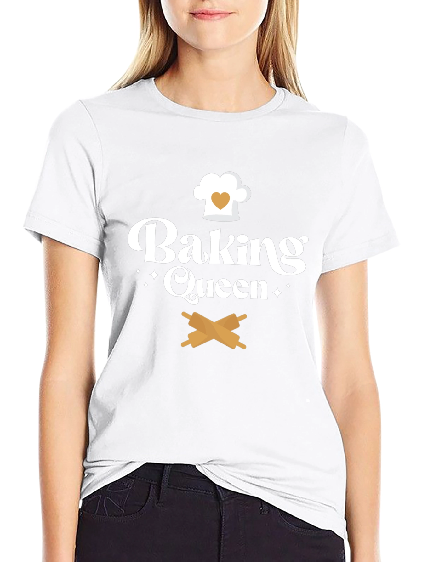 Camiseta Negra Baking Queen