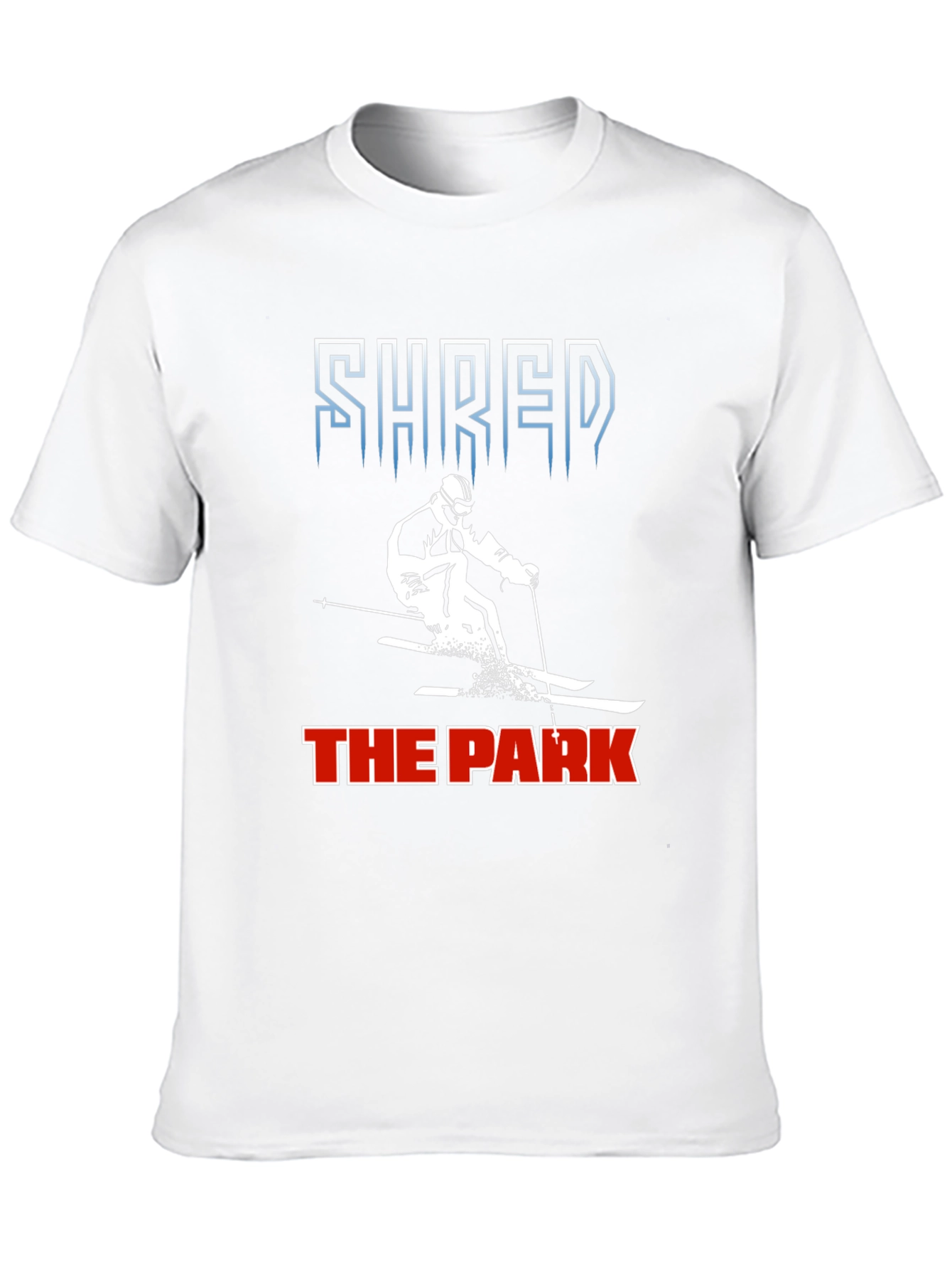 Camiseta Negra Shred the Park Esquí