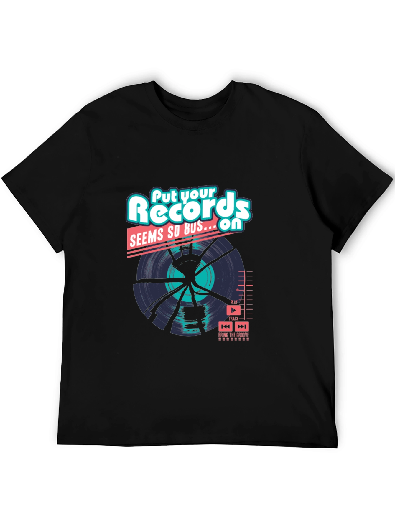 Camiseta Negra: Records Seems So Bus...On
