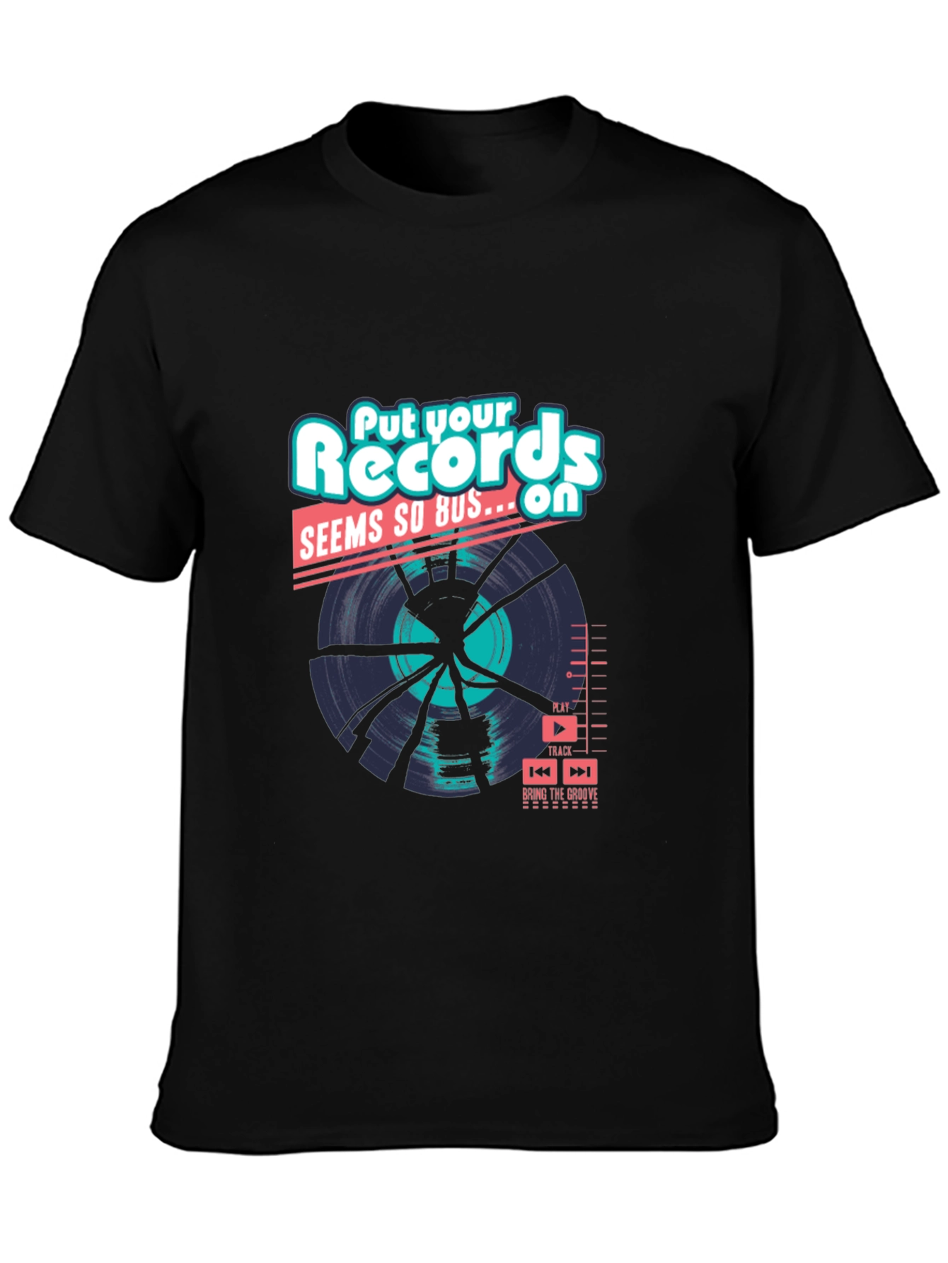 Camiseta Negra: Records Seems So Bus...On