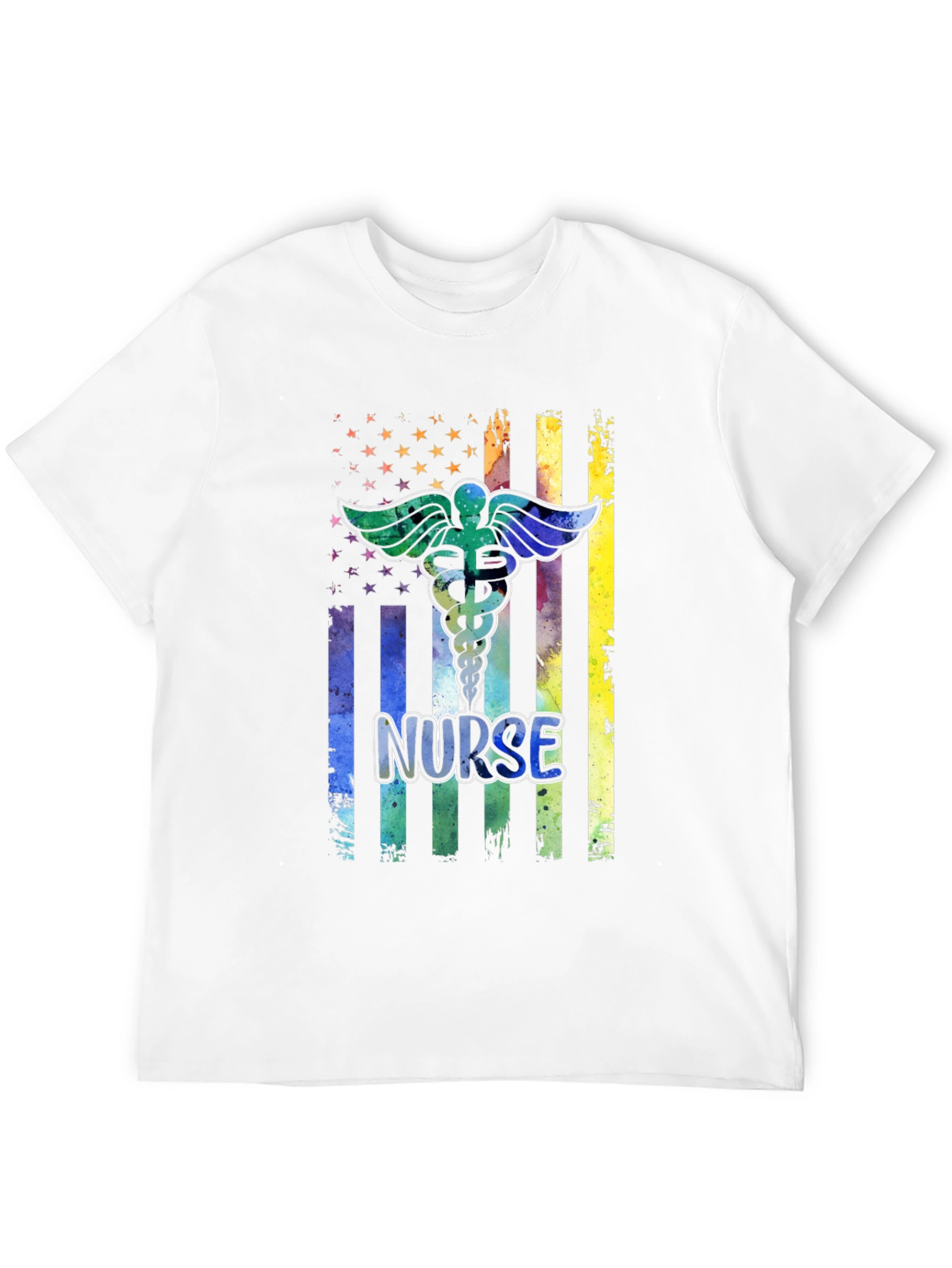 Camiseta Negra Nurse Estilo Americano