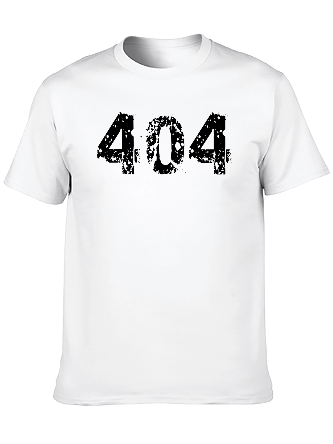 Camiseta Negra 404 Error Casual