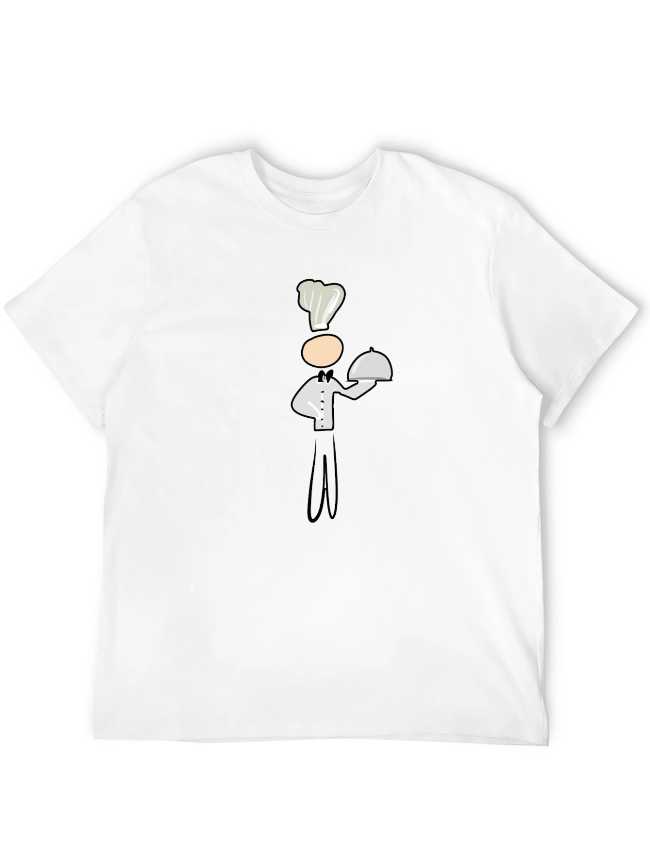 Camiseta Negra con Diseño de Chef Divertido