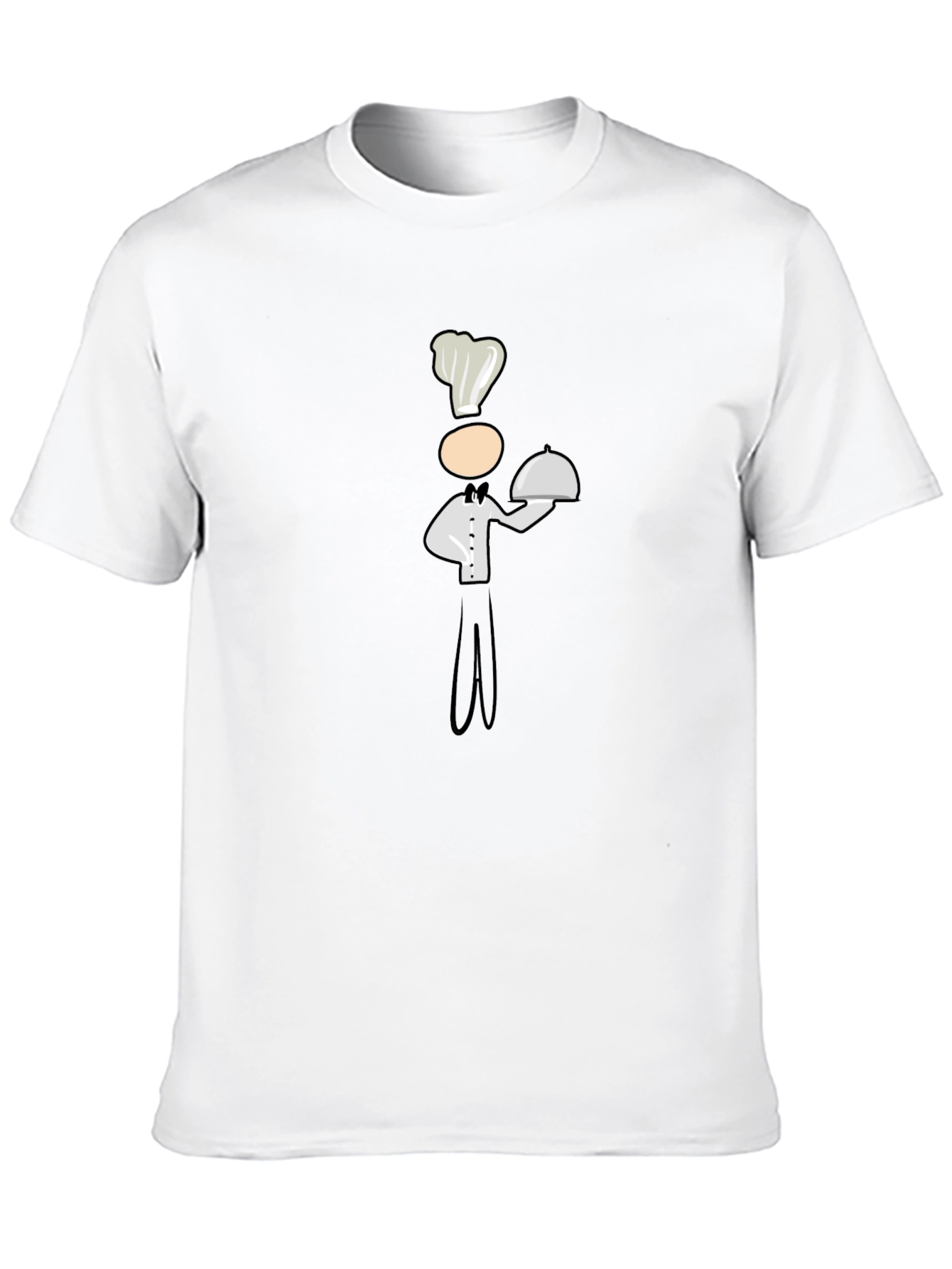 Camiseta Negra con Diseño de Chef Divertido