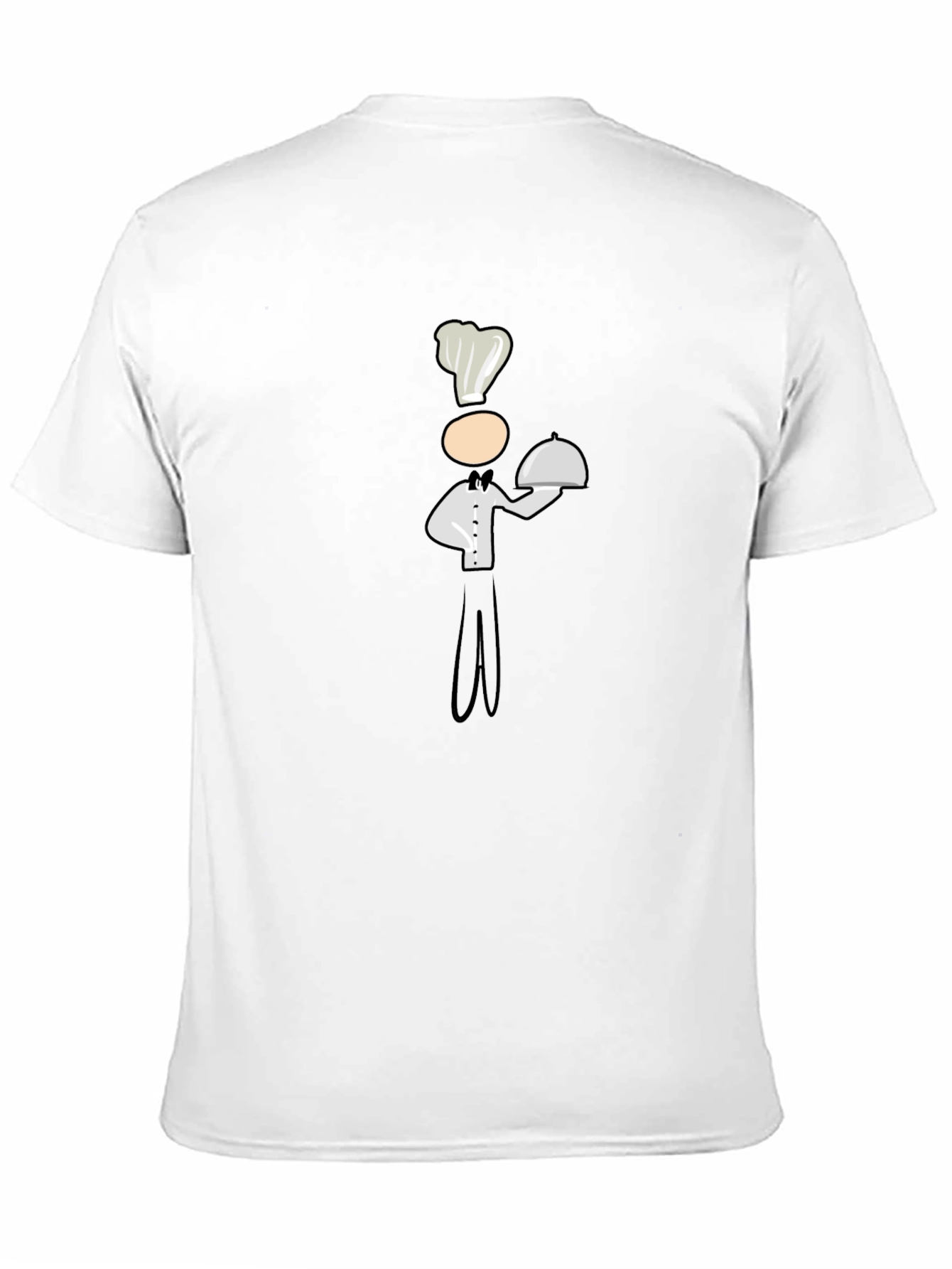 Camiseta Negra con Diseño de Chef Divertido