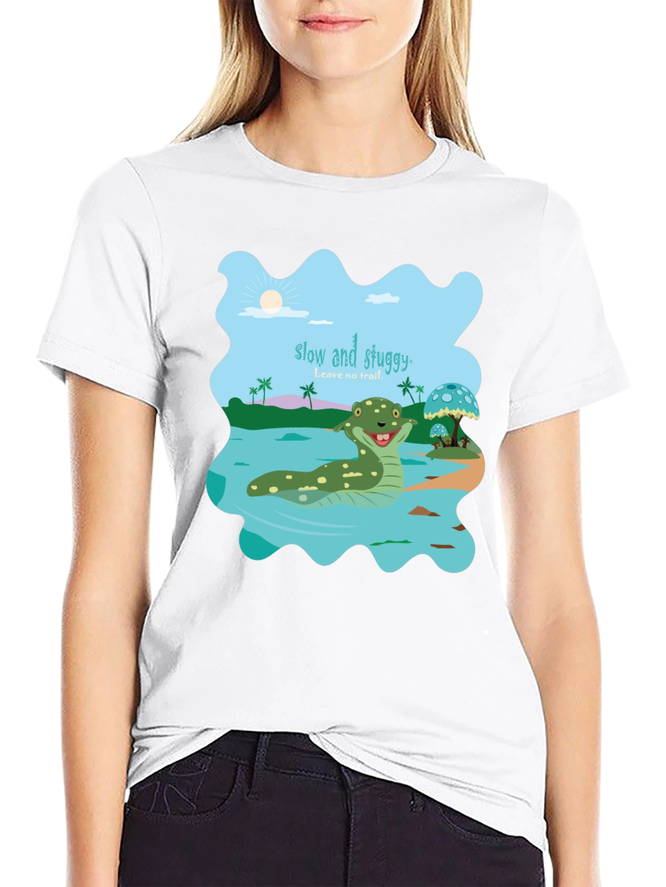 Camiseta Hombre Diseño Original Slow and Sluggy