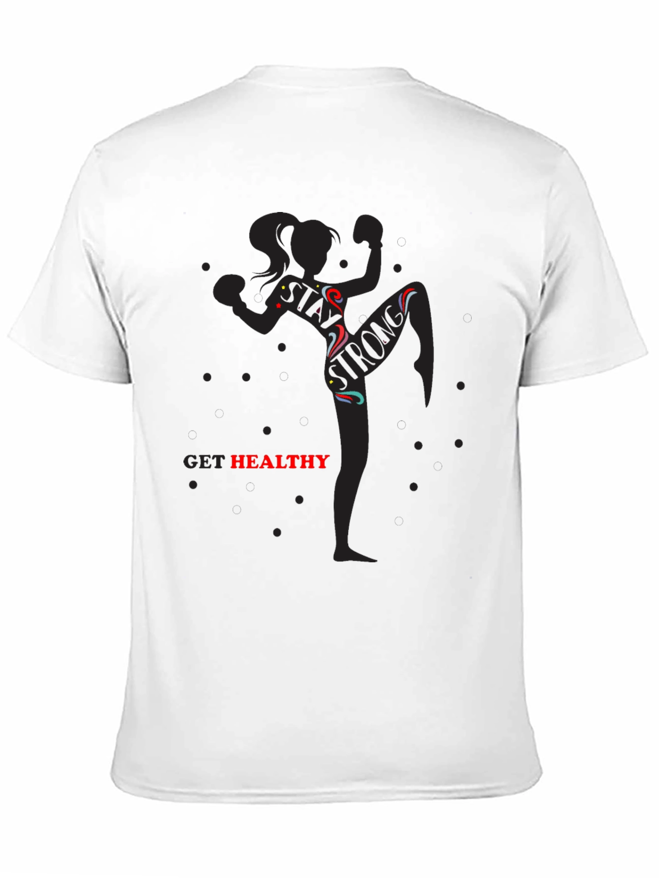 Camiseta Negra Motivacional: ¡Mantente Fuerte!