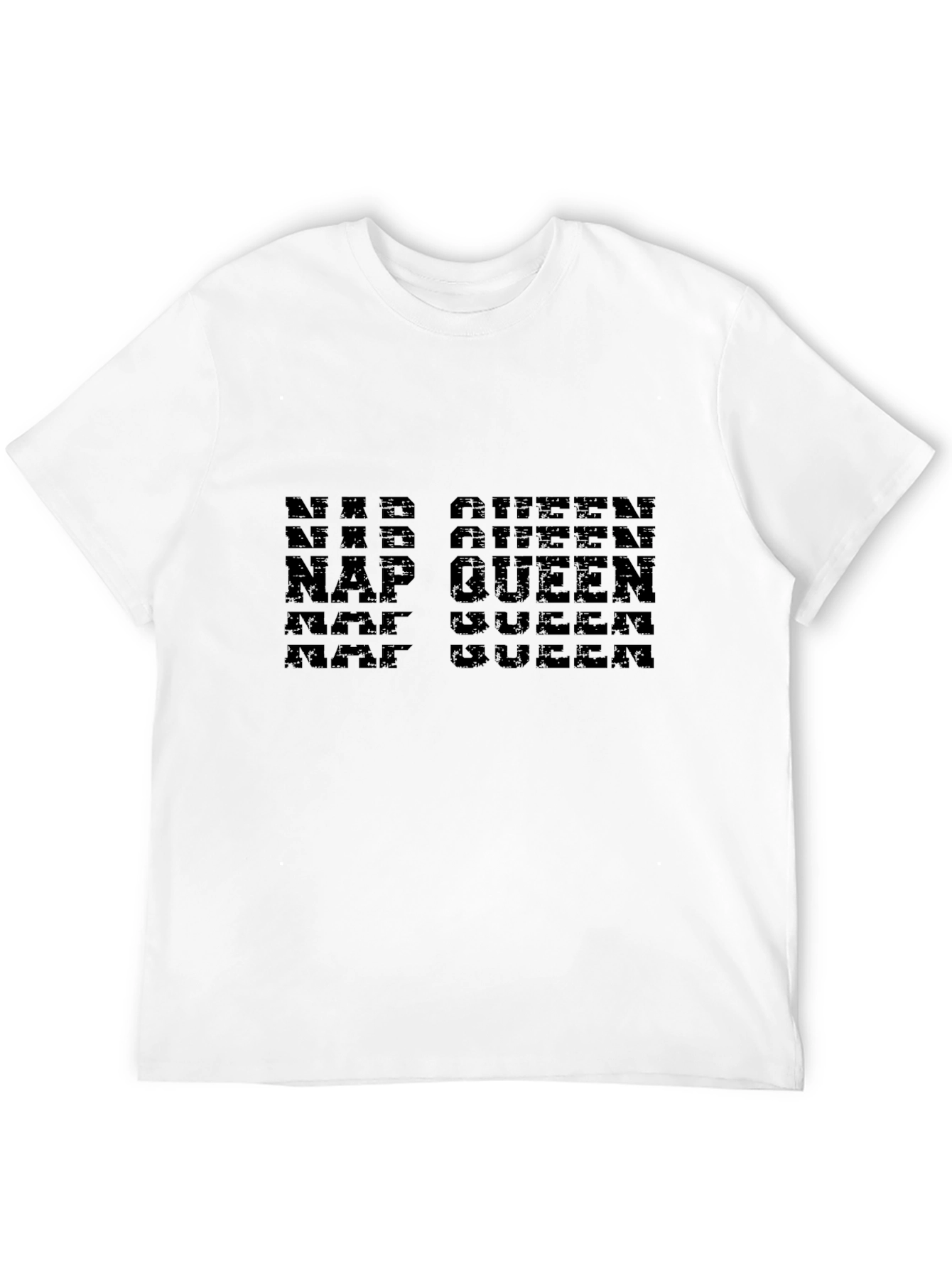 Camiseta Negra Nap Queen Diseño Moderno