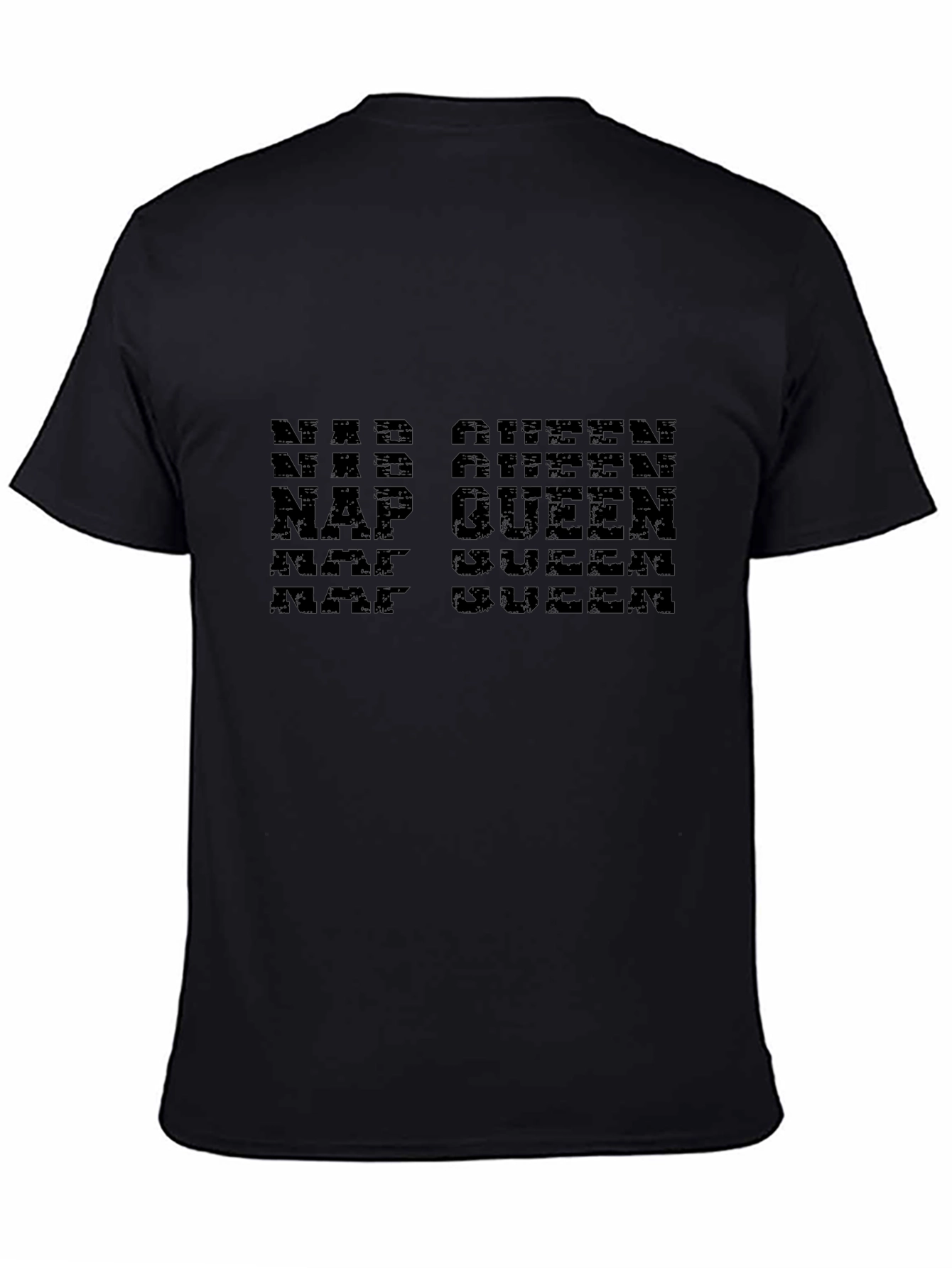 Camiseta Negra Nap Queen Diseño Moderno