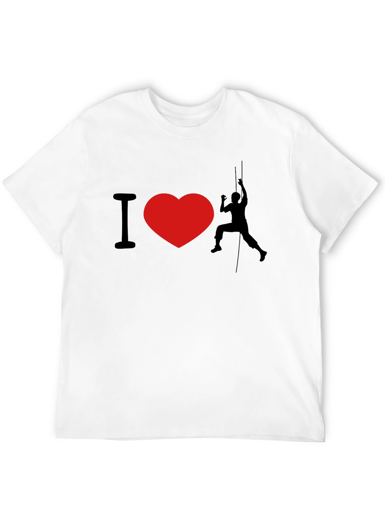 Camiseta Negra I ❤️ Escalar para Aventureros