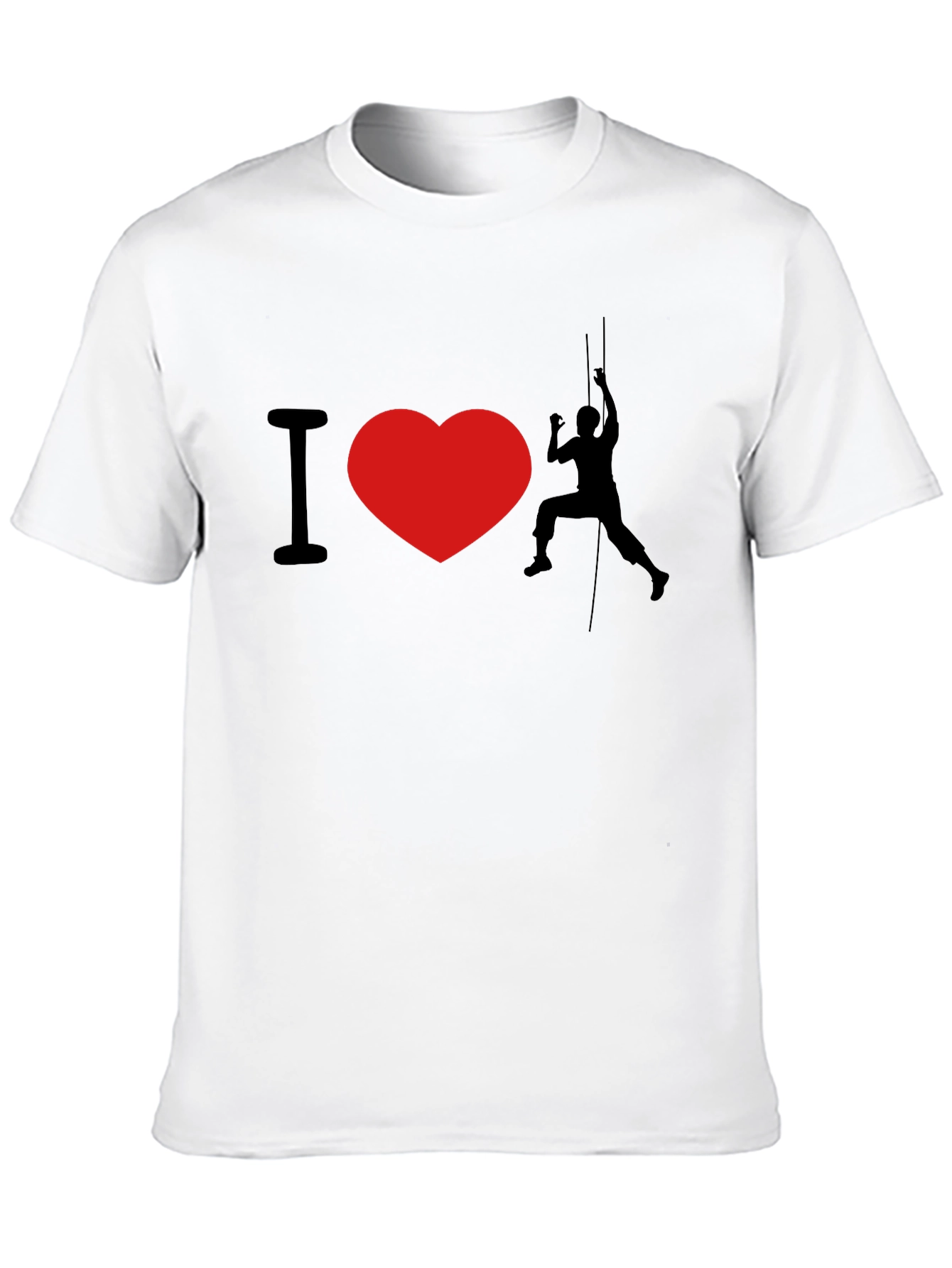 Camiseta Negra I ❤️ Escalar para Aventureros