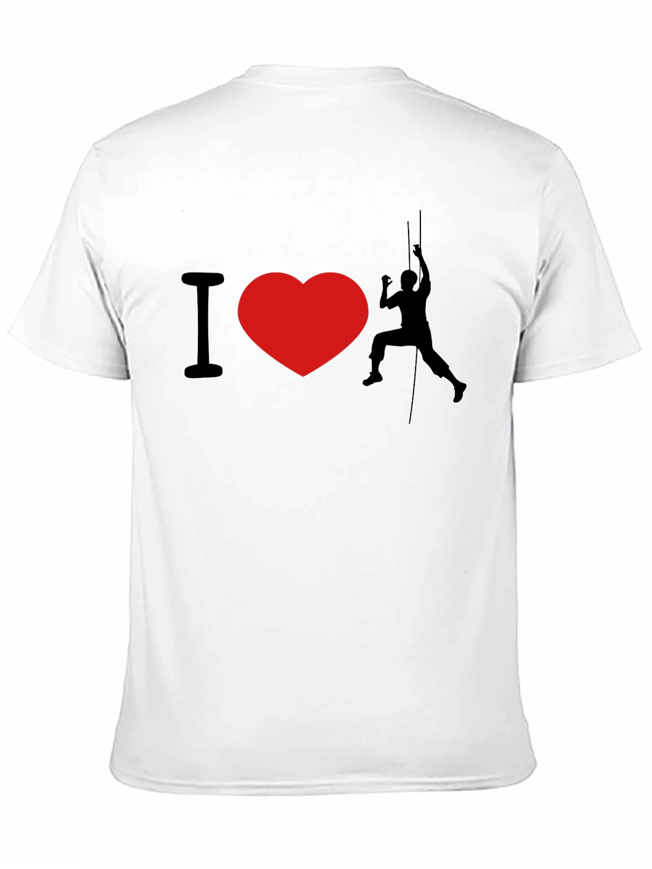 Camiseta Negra I ❤️ Escalar para Aventureros