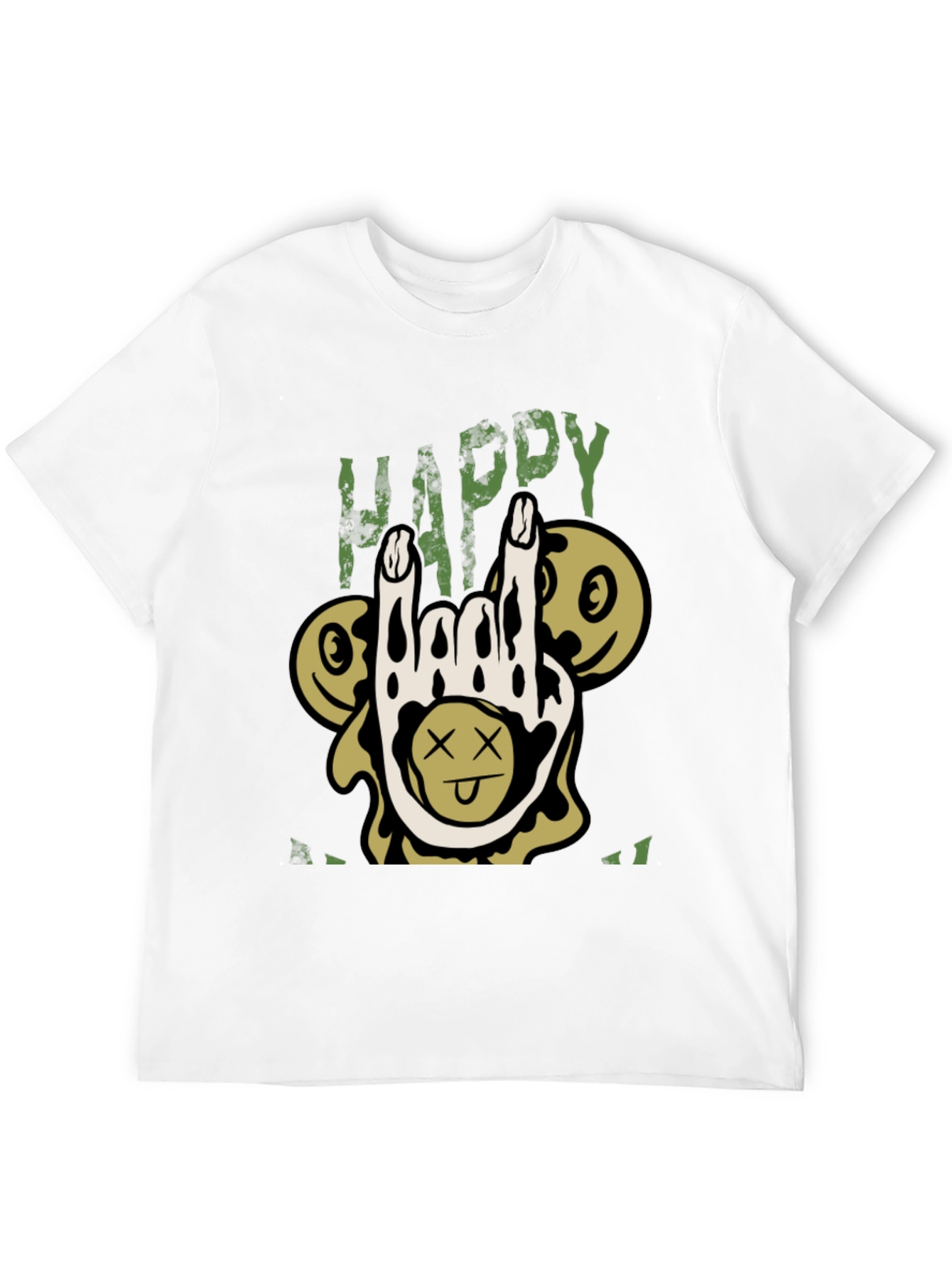 Camiseta Negra Happy Halloween Rock
