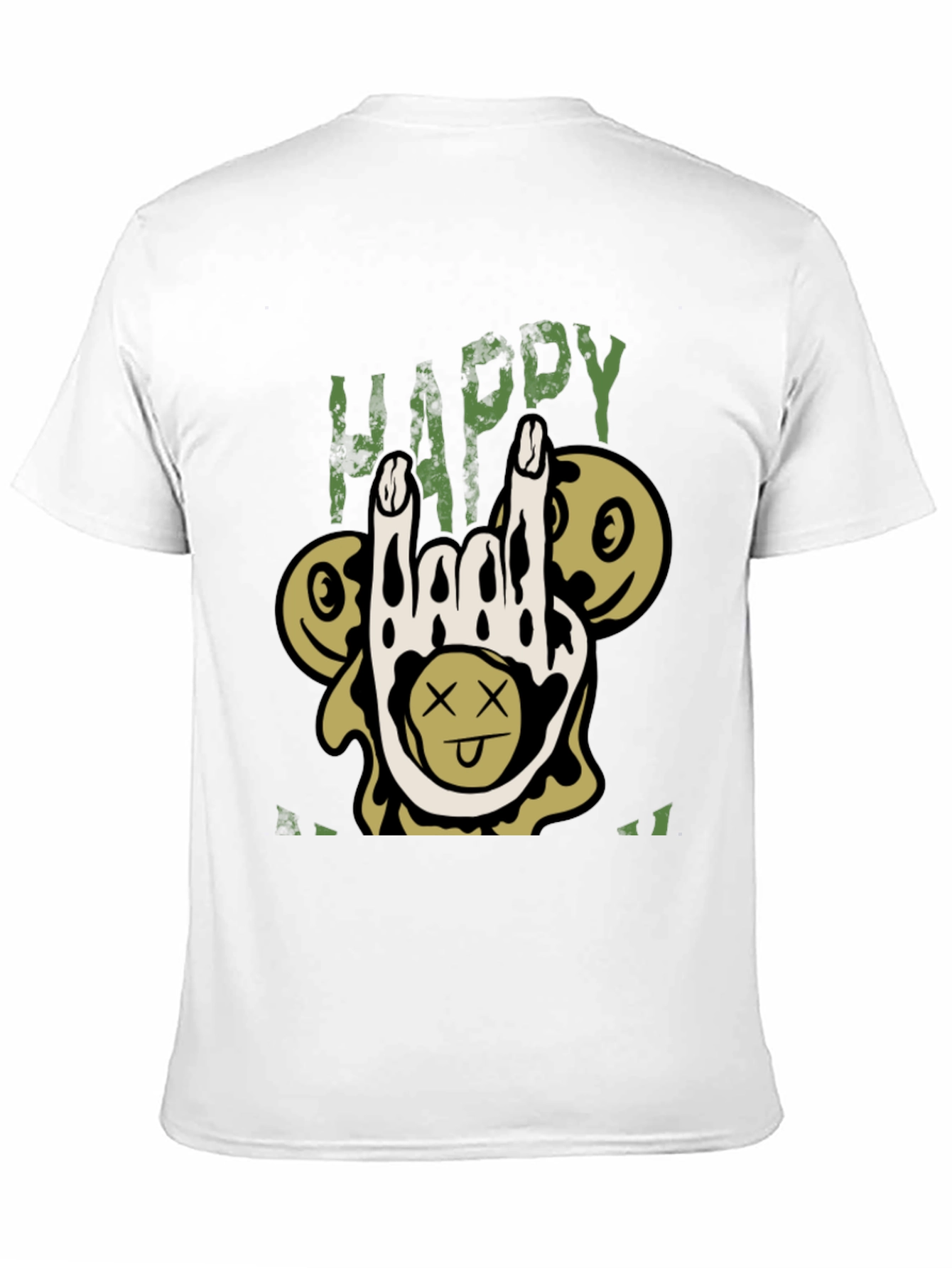 Camiseta Negra Happy Halloween Rock