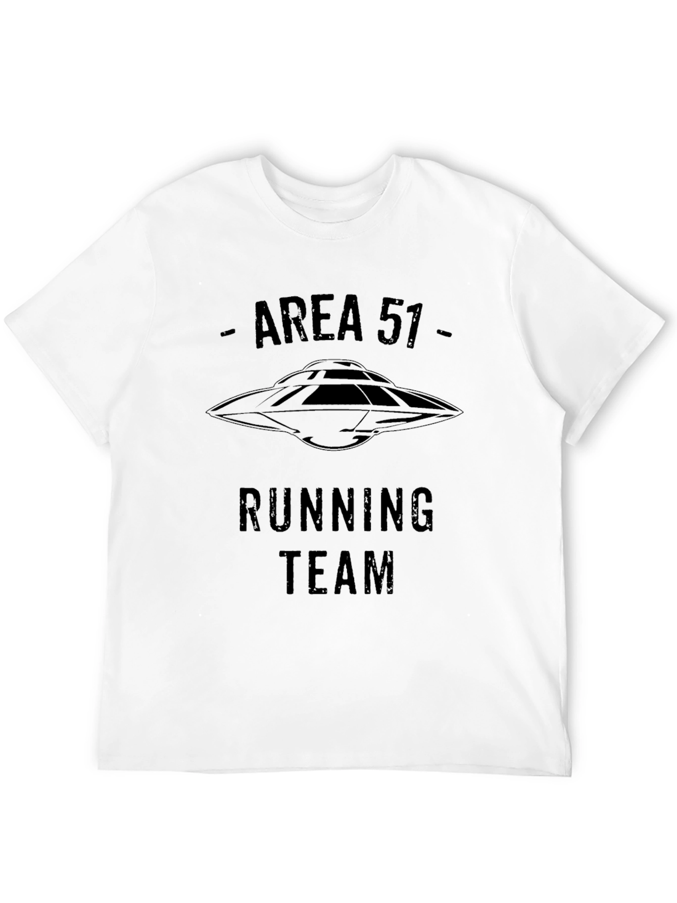 Camiseta Negra Área 51 Running Team Ovni