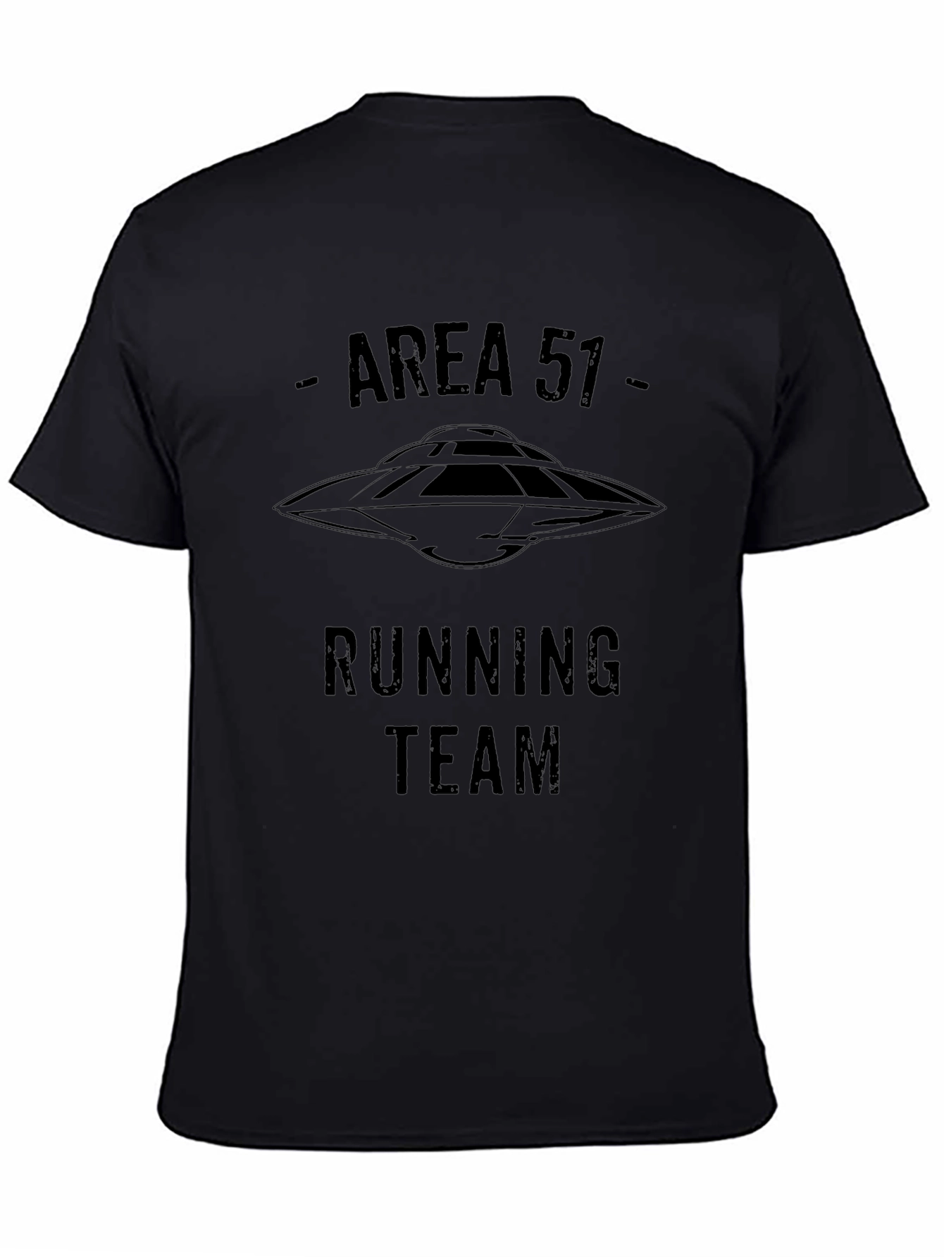 Camiseta Negra Área 51 Running Team Ovni