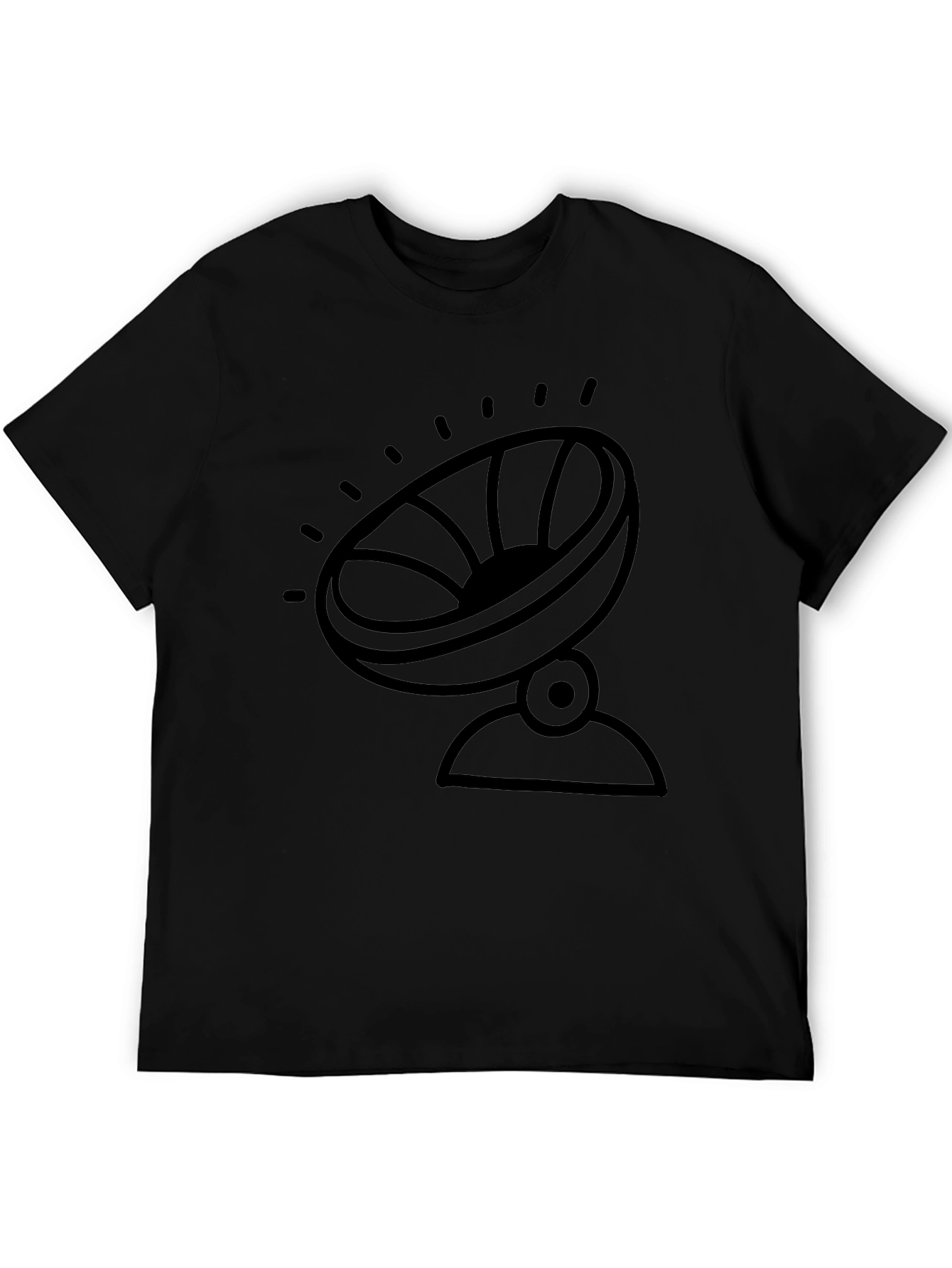 Camiseta Negra con Diseño de Antena