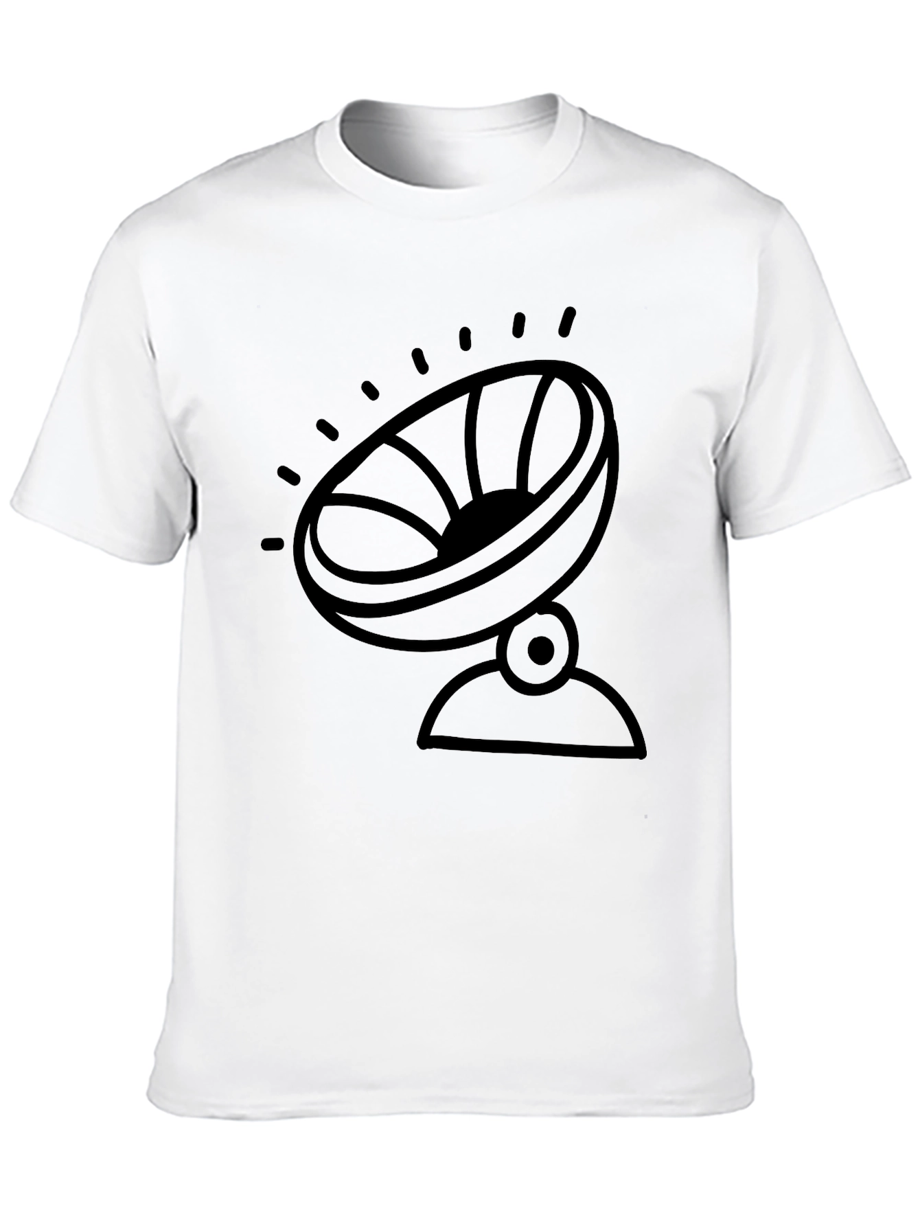 Camiseta Negra con Diseño de Antena