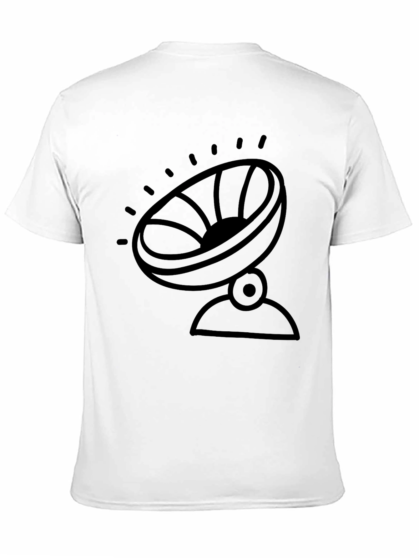 Camiseta Negra con Diseño de Antena