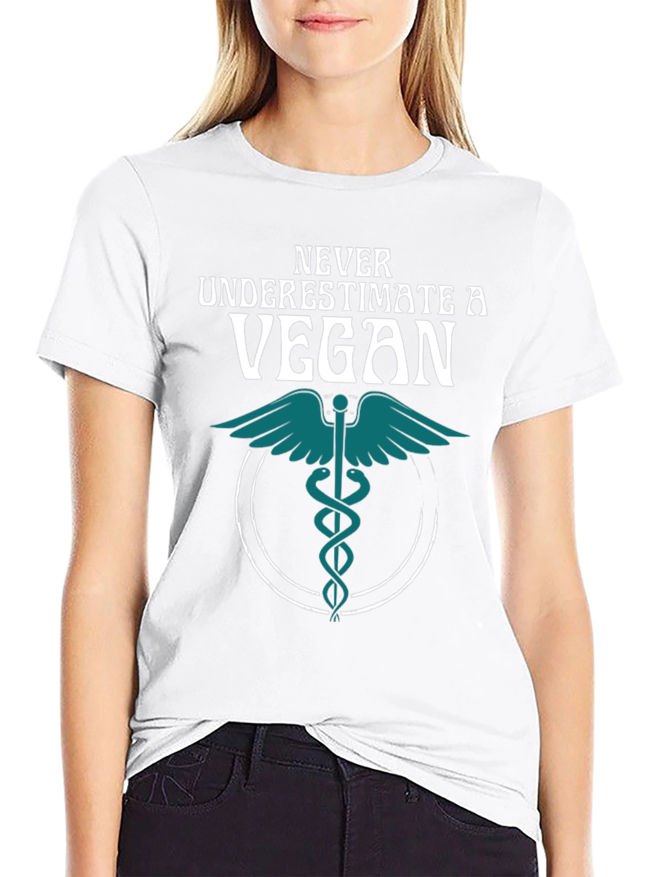 Camiseta Negra Vegana: Nunca Subestimes a un Vegano