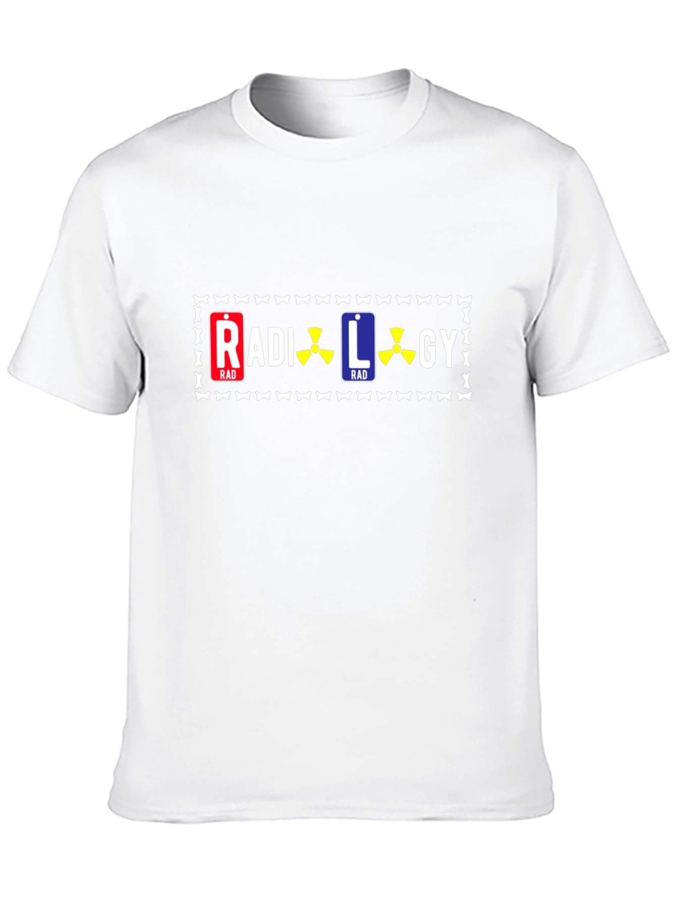Camiseta Negra con Diseño de Radiología