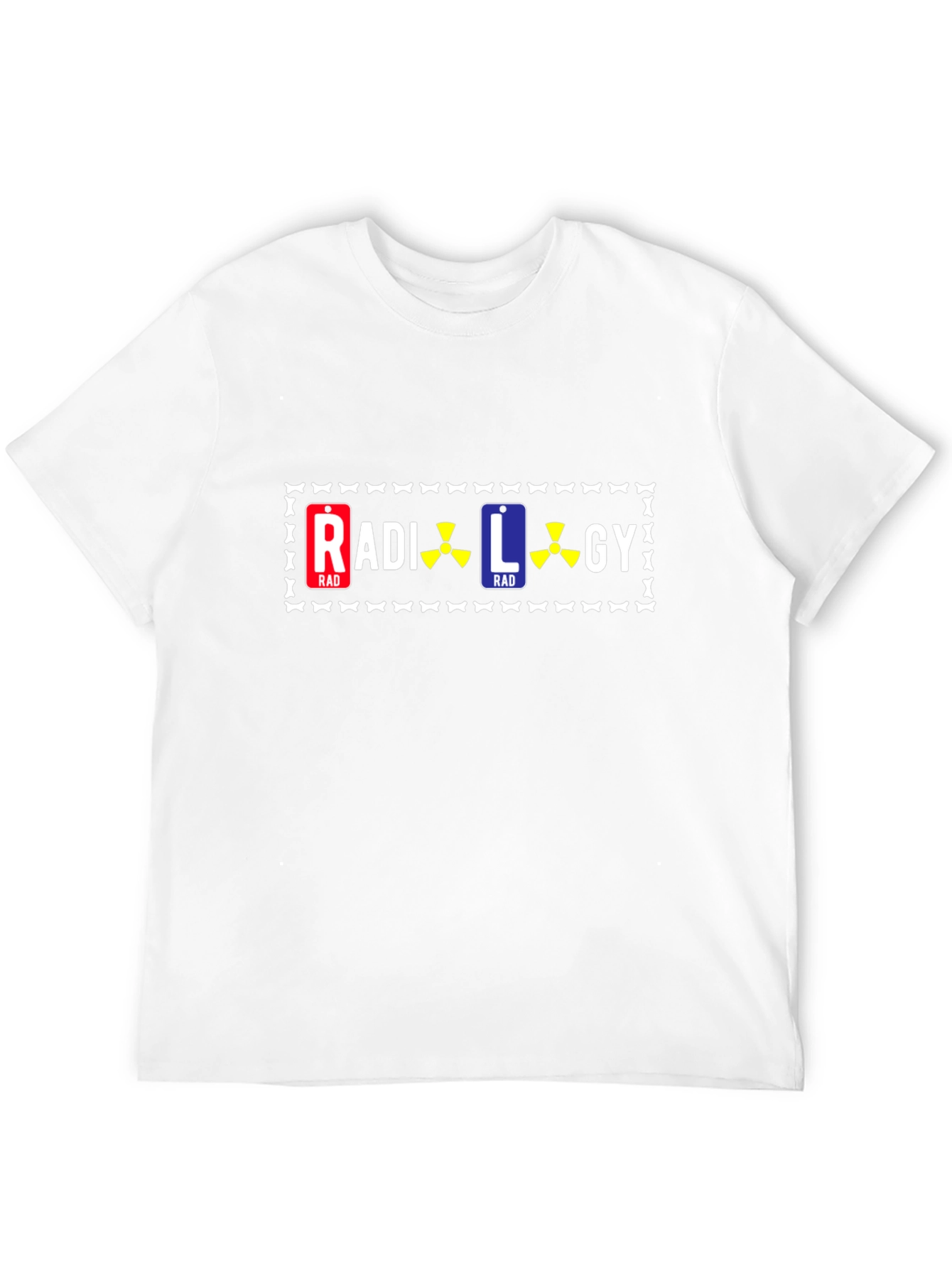 Camiseta Negra con Diseño de Radiología