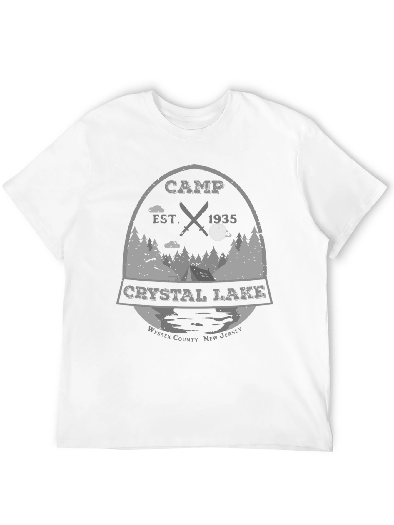 Camiseta Negra Campamento Crystal Lake