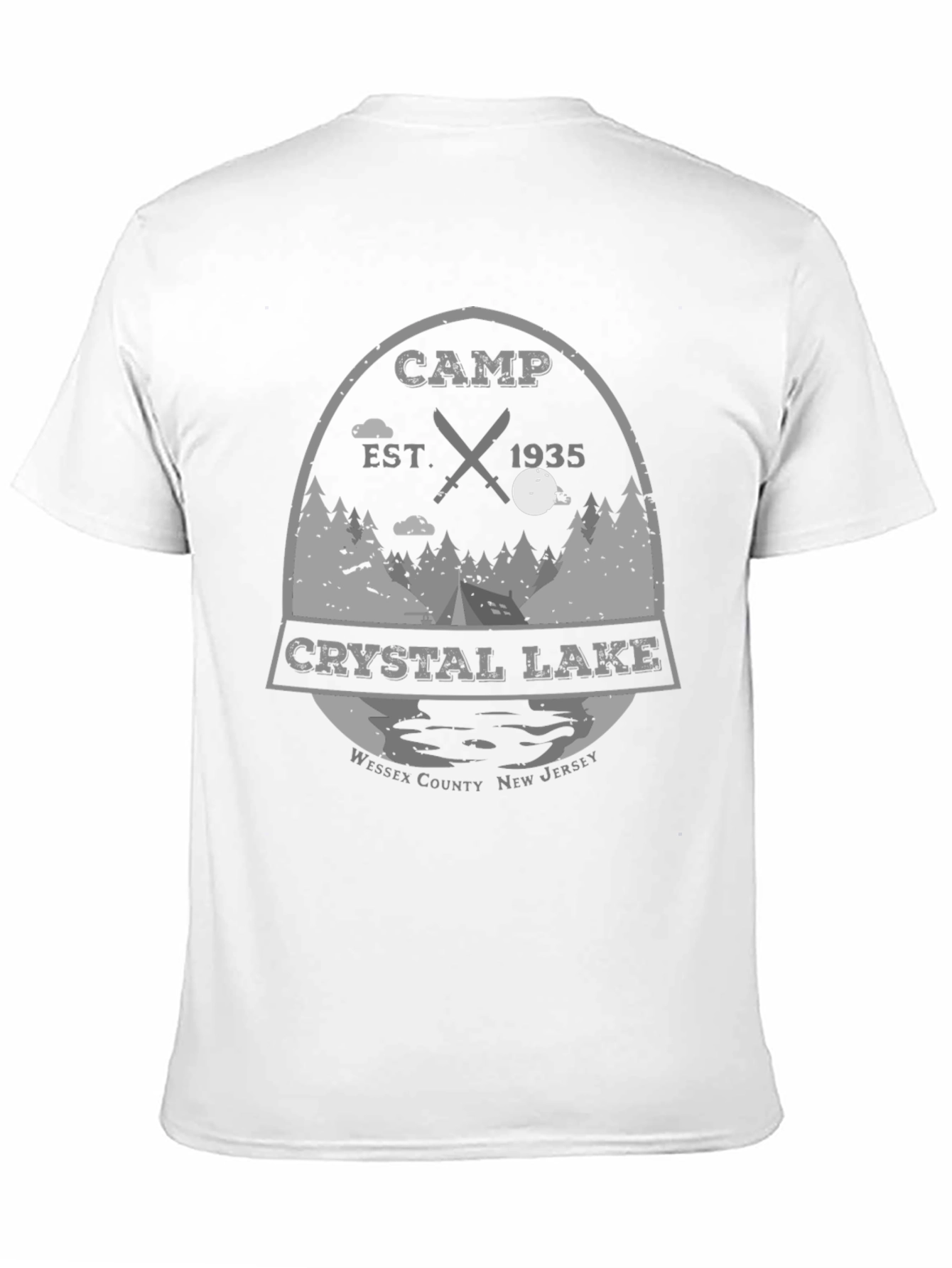 Camiseta Negra Campamento Crystal Lake