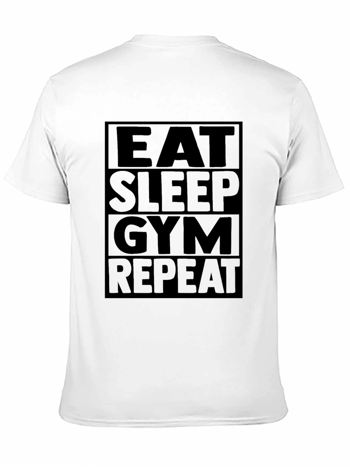 Camiseta Hombre: Eat Sleep Gym Repeat