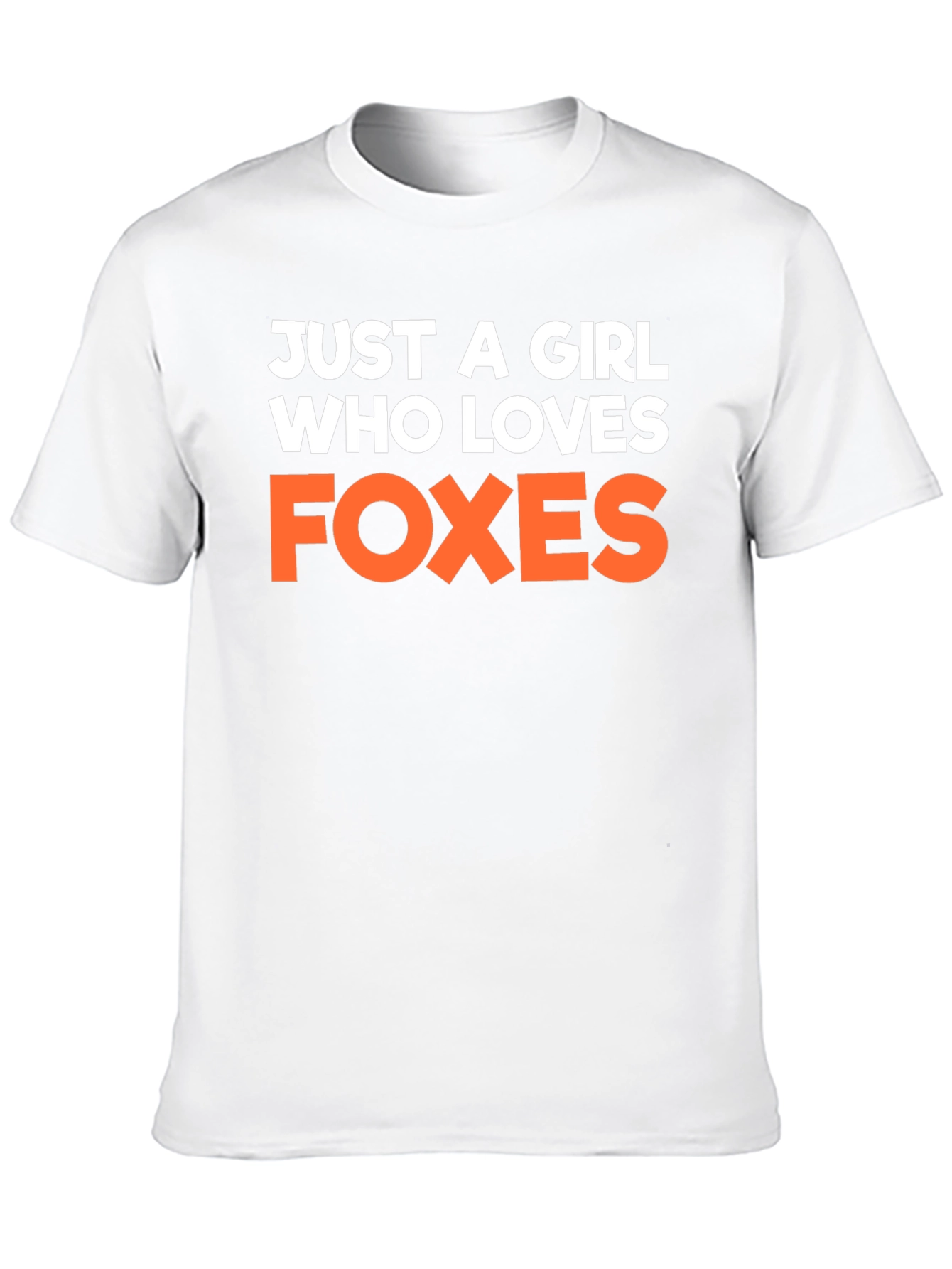Camiseta Negra Just a Girl Who Loves Foxes