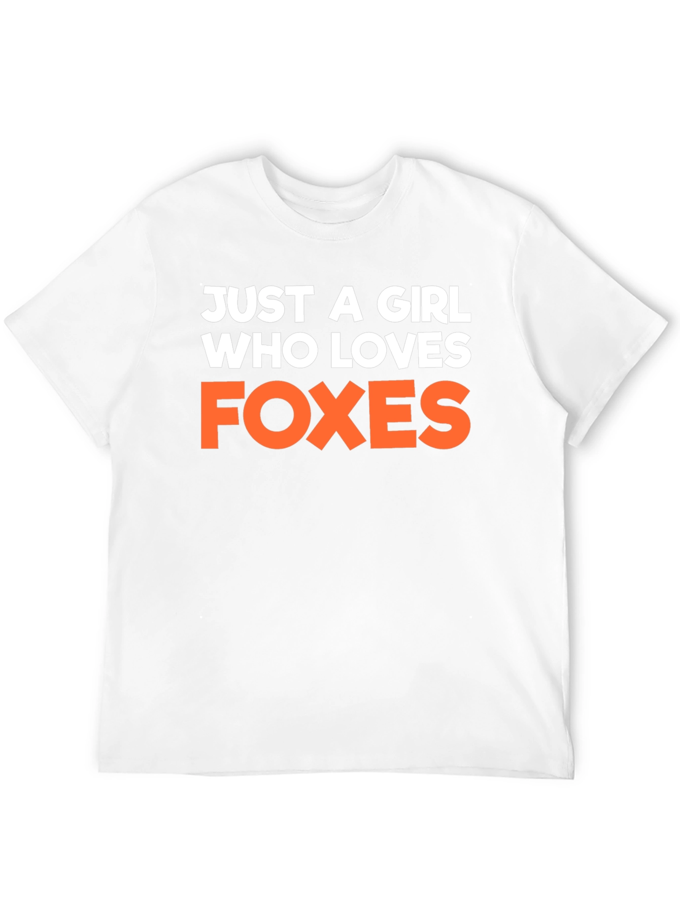 Camiseta Negra Just a Girl Who Loves Foxes