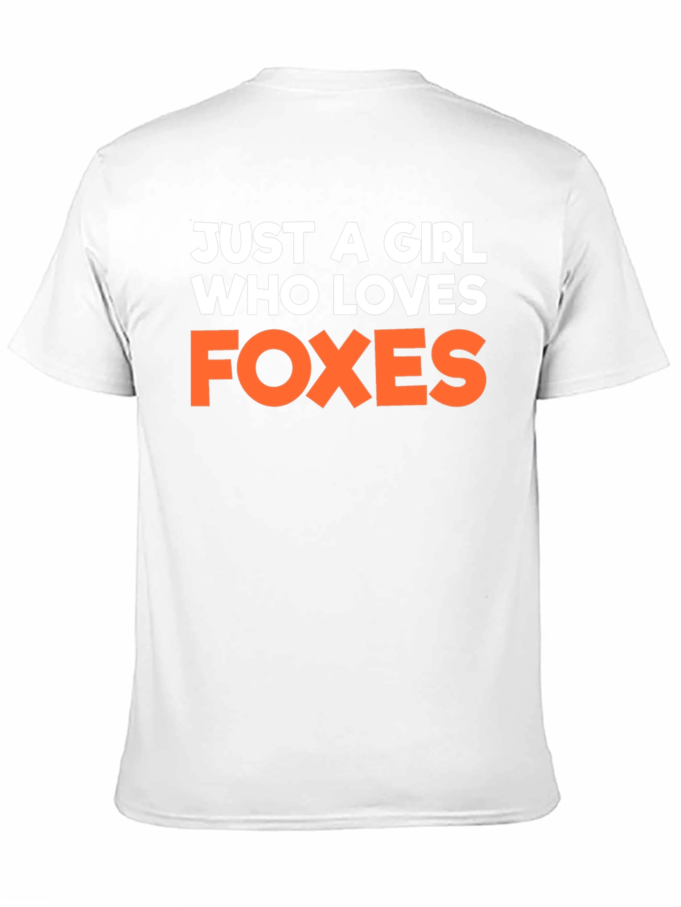 Camiseta Negra Just a Girl Who Loves Foxes