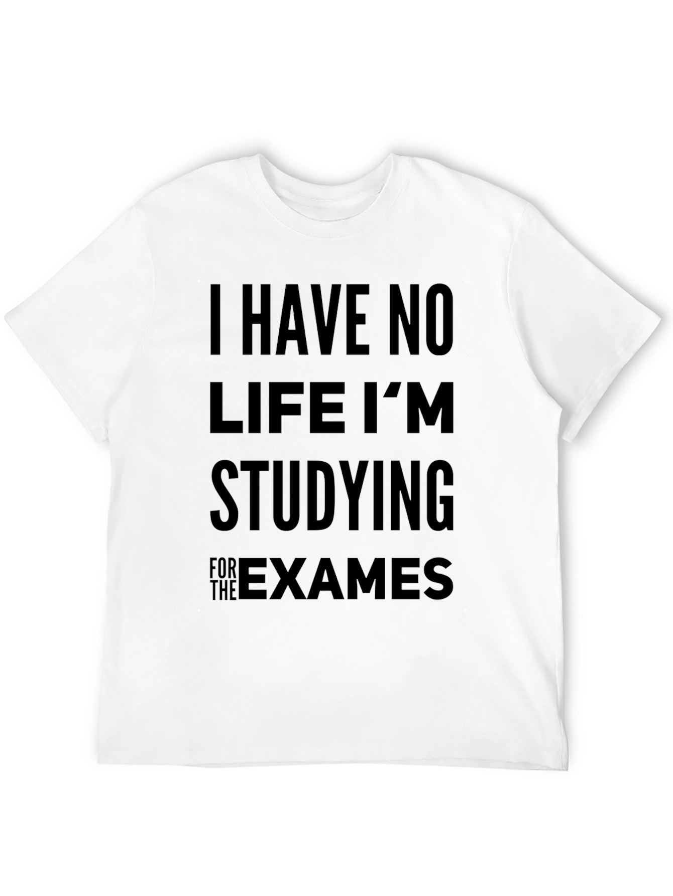 Camiseta Hombre Negra: No Tengo Vida Estudio